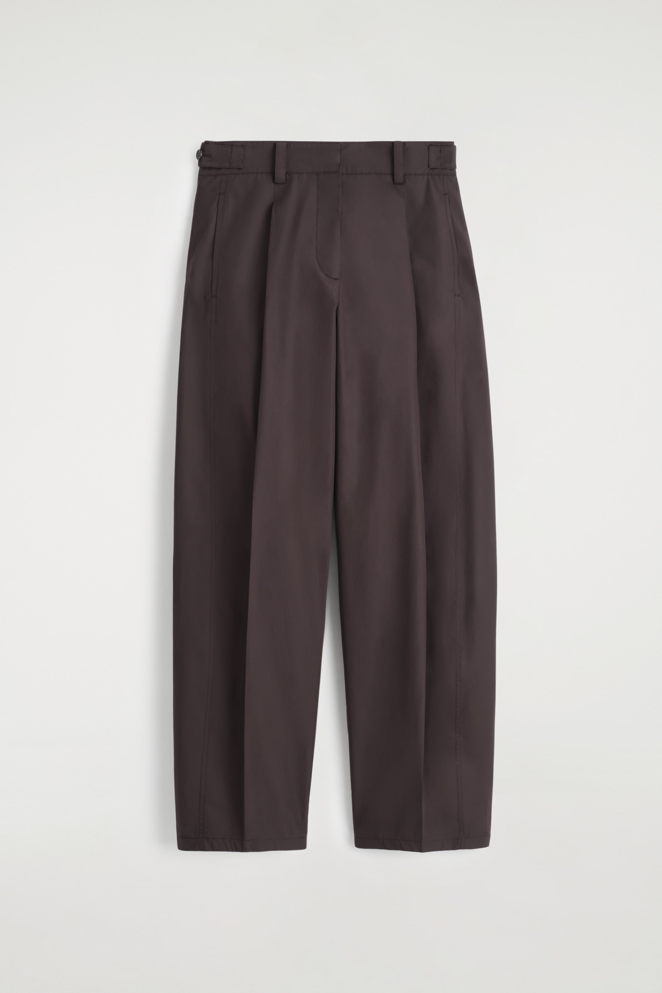 Se større billede: BOMULDSBUKSER MED TØNDEFORMEDE BEN – RELAXED - MØRKEBRUN - DAME | H&M DK 5
