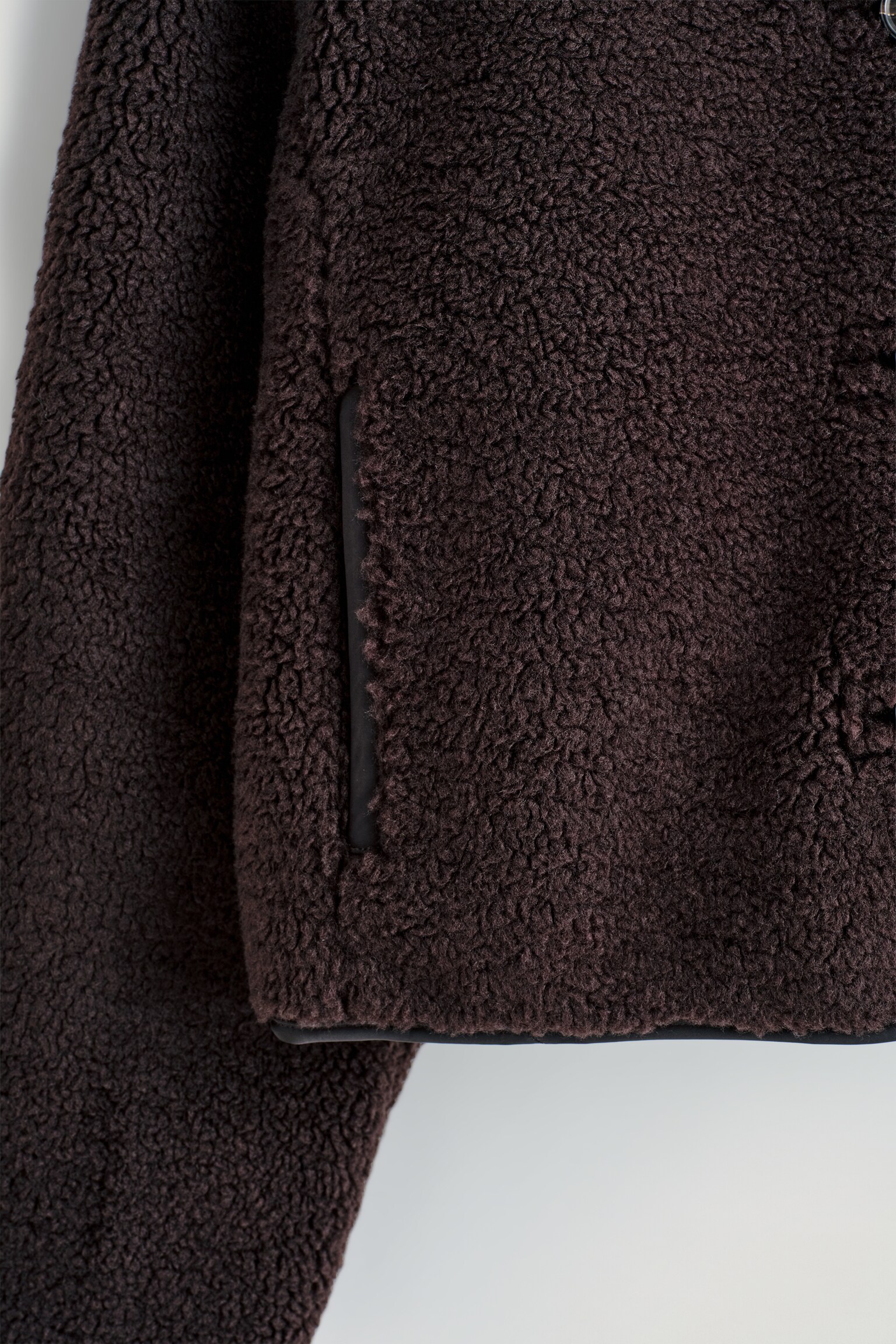 TEDDYJACKE MIT STEHKRAGEN - DUNKELBRAUN/BRAUN - 7