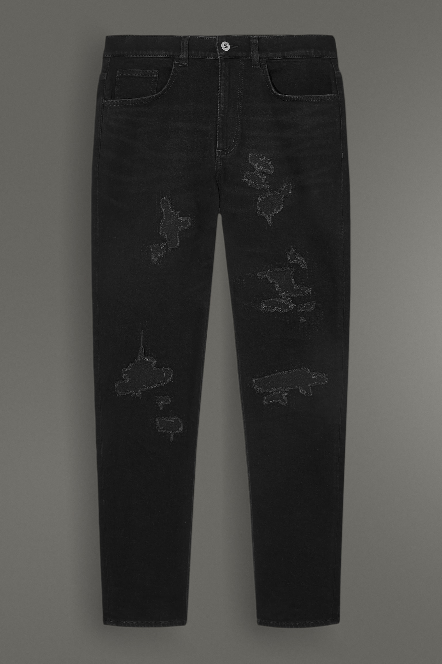 DISTRESSED-JEANS - SCHWARZ