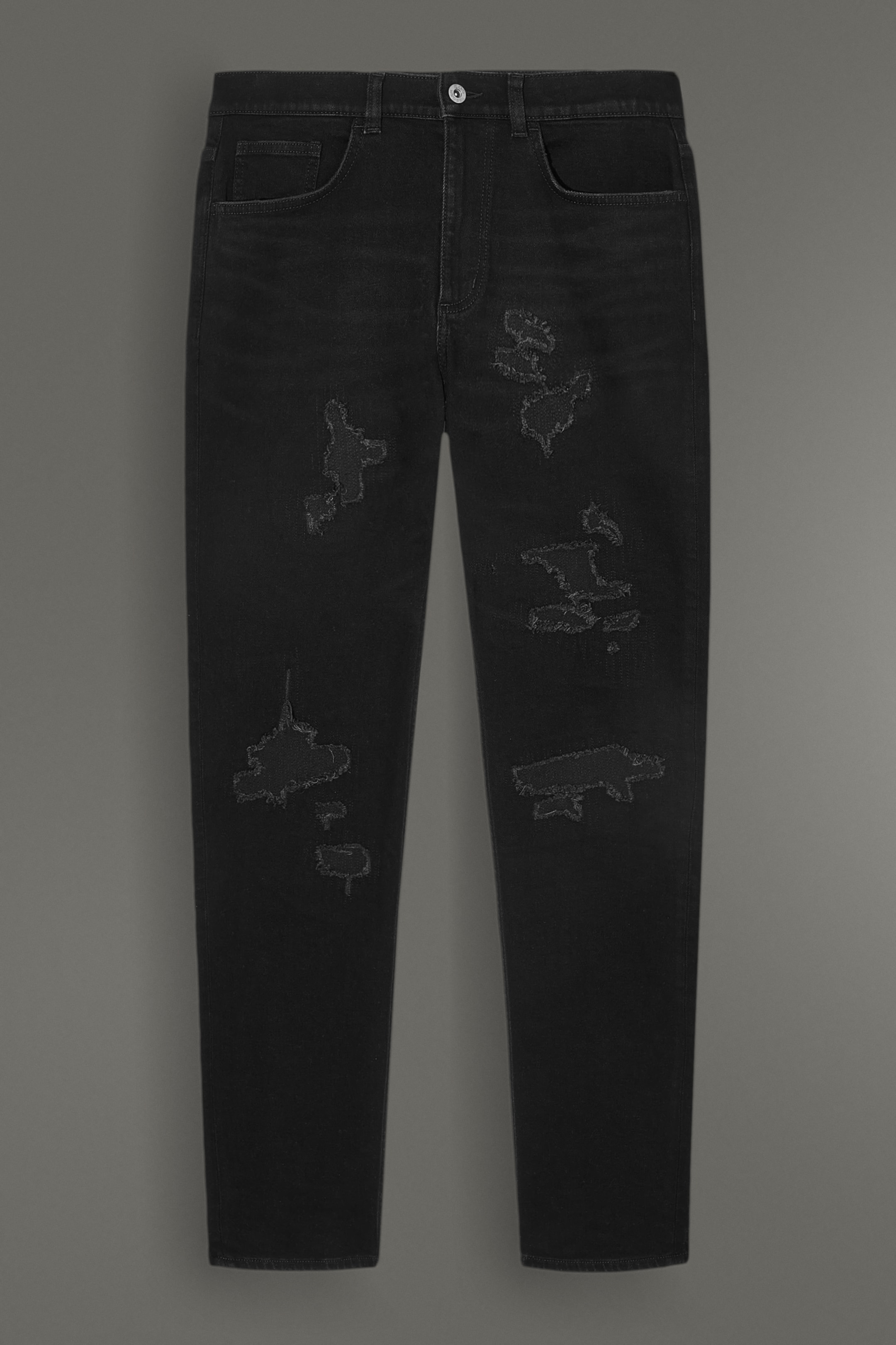Grösseres Bild ansehen: DISTRESSED-JEANS - SCHWARZ - HERREN | H&M CH 1
