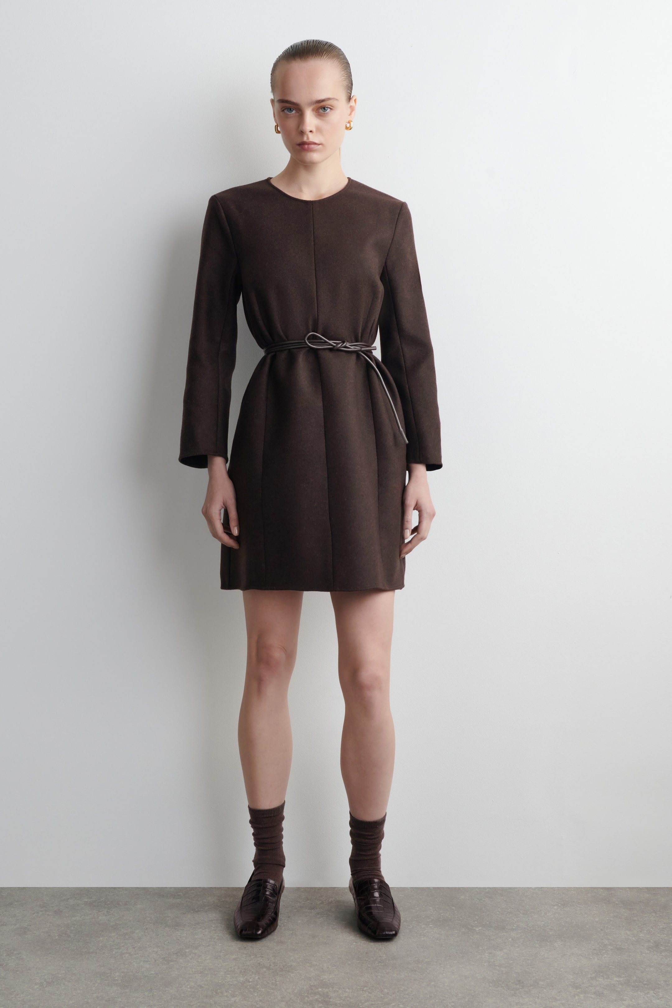 CHAUSSETTES BRILLANTES EN LAINE FINE