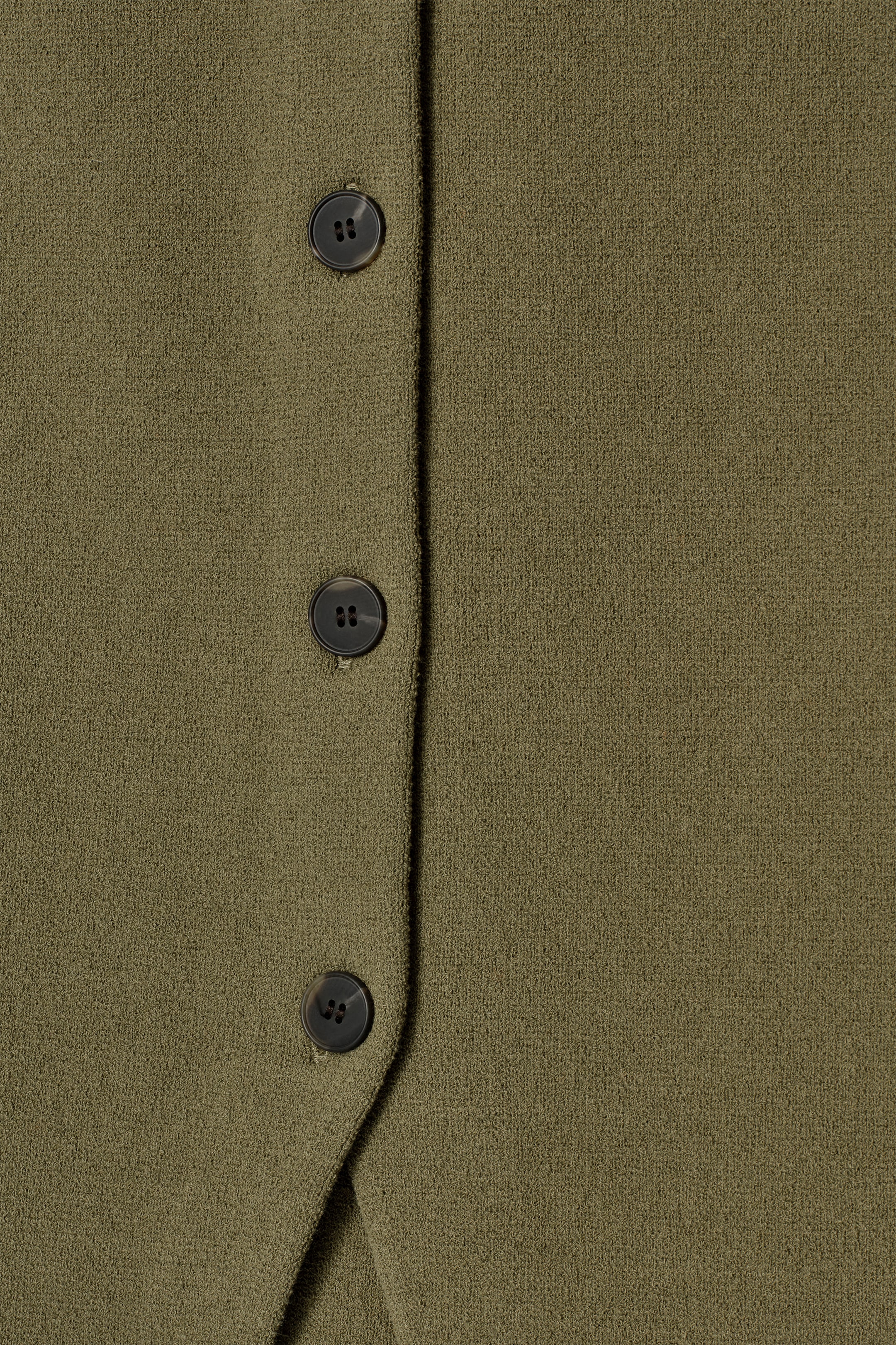 View larger image: KNITTED COTTON WAISTCOAT - GREEN - Ladies | H&M GB 7