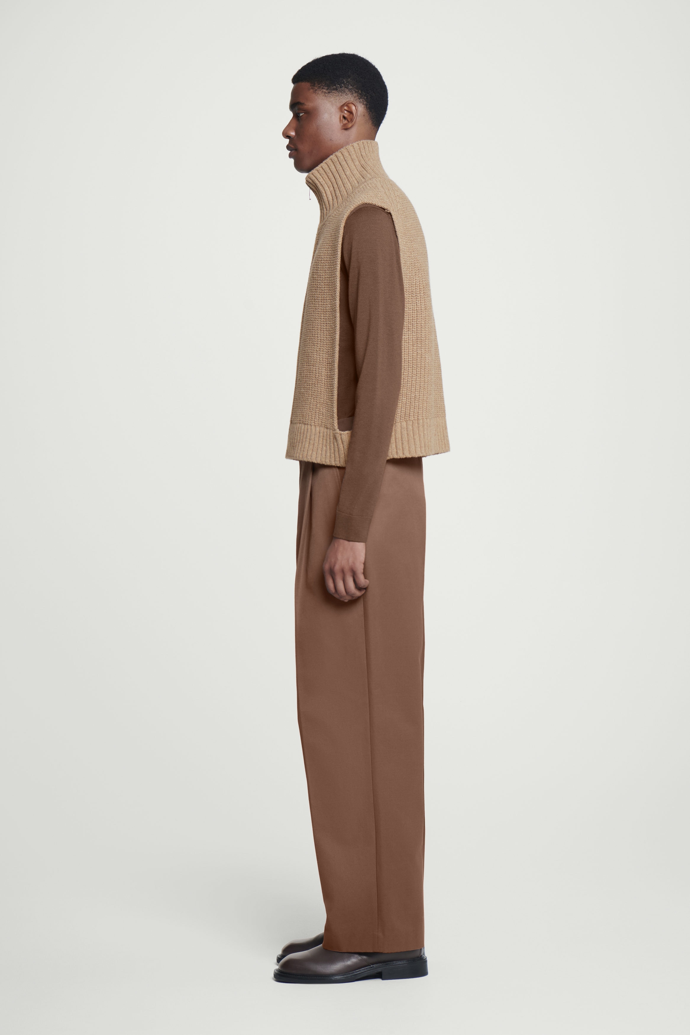 Open YY - Ribbed Zip Knit Vest | HBX - Globally Curated