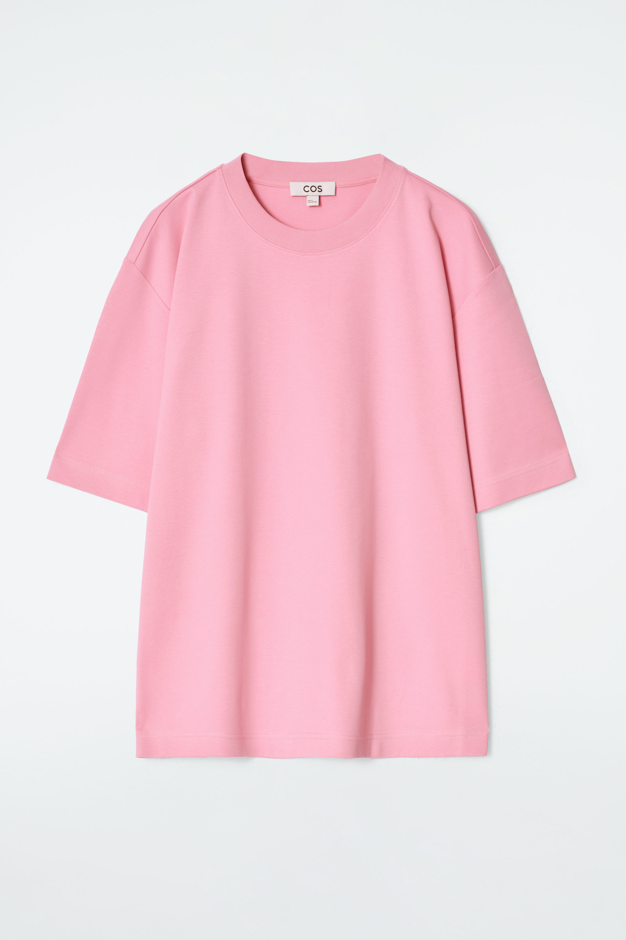OVERSIZED COTTON T-SHIRT - PINK | COS