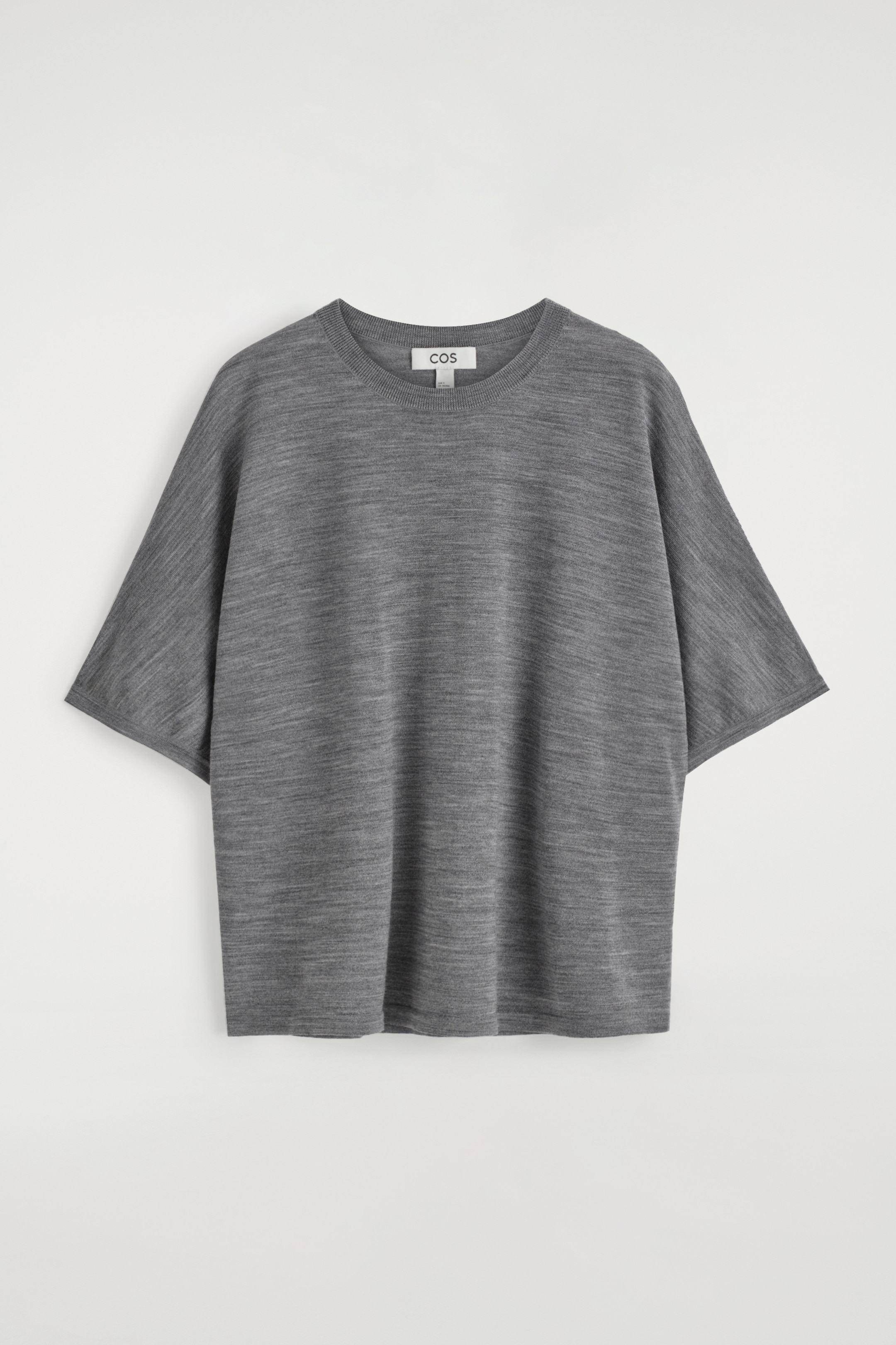 Grotere afbeelding bekijken: MERINO WOLLEN T-SHIRT - GRIJS - DAMES | H&M BE 5