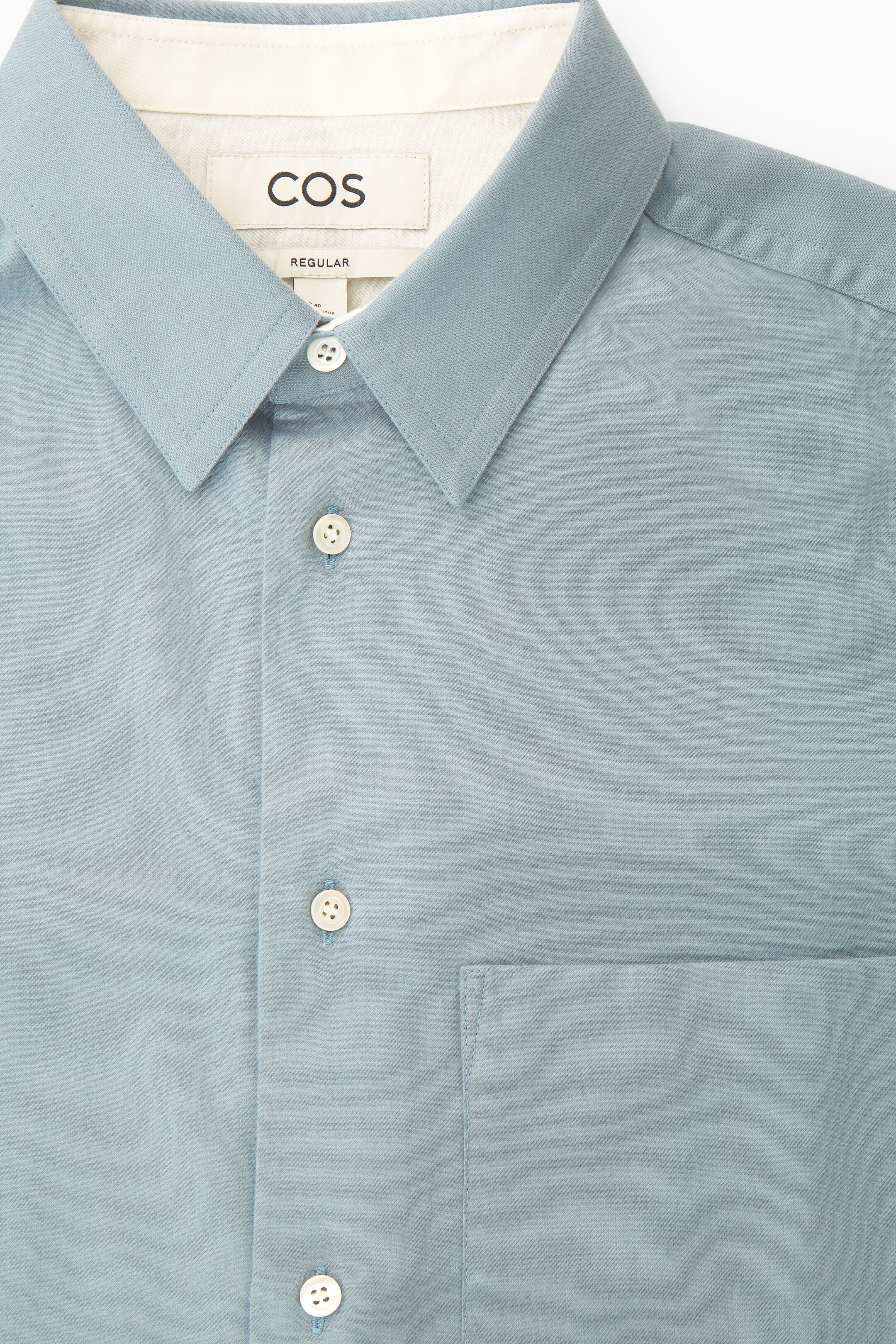 Grösseres Bild ansehen: HEMD AUS GEBÜRSTETER BAUMWOLLE - HELLBLAU - HERREN | H&M CH 2
