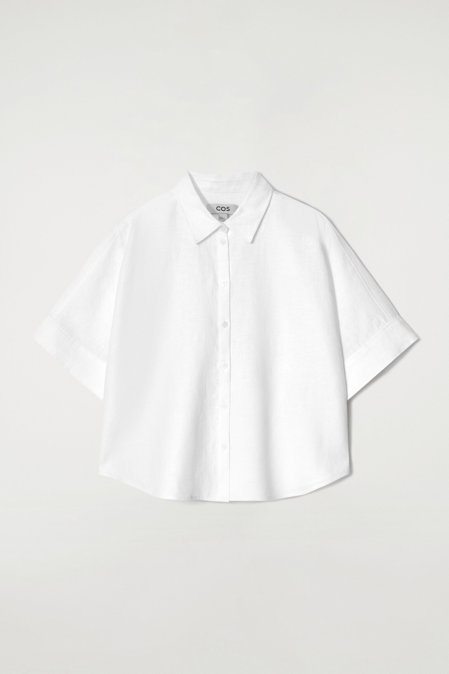 CAMISA DE LINO DE MANGA CORTA - BLANCO/AZUL MARINO/AMARILLO MANTEQUILLA/VERDE - 2
