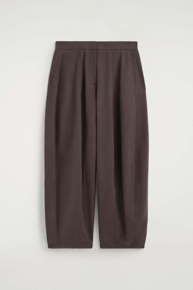 Toggle-Hem Wide-Leg Pants