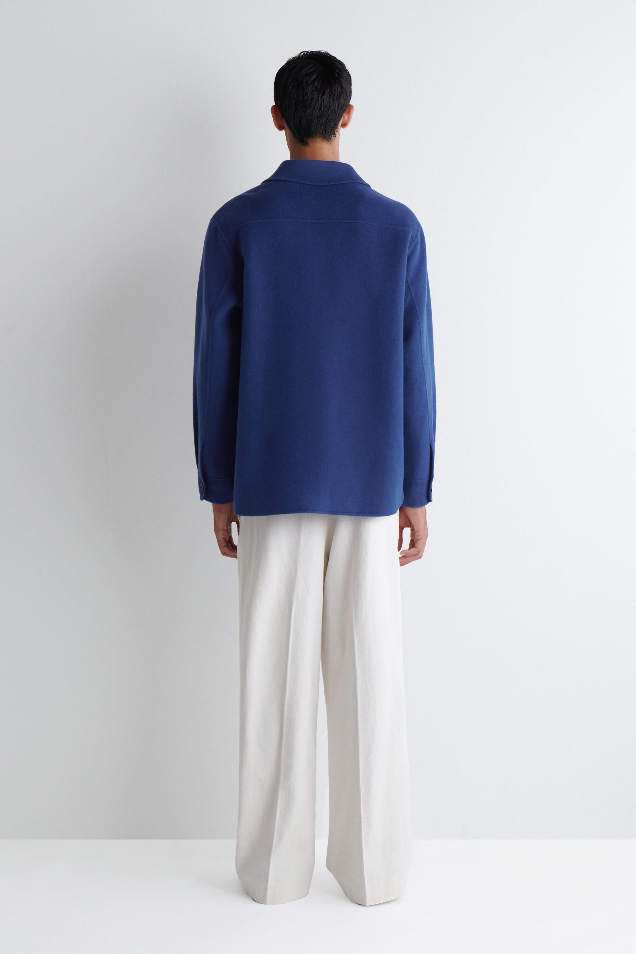 SPLIT WOOL OVERSHIRT