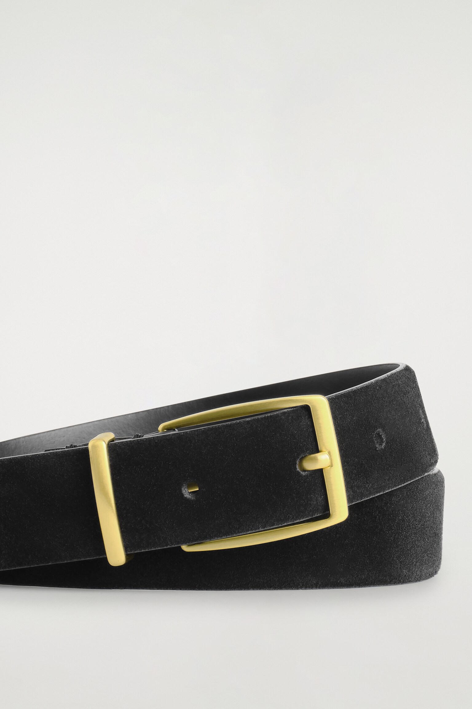 CEINTURE CLASSIQUE EN DAIM - NOIR - 3