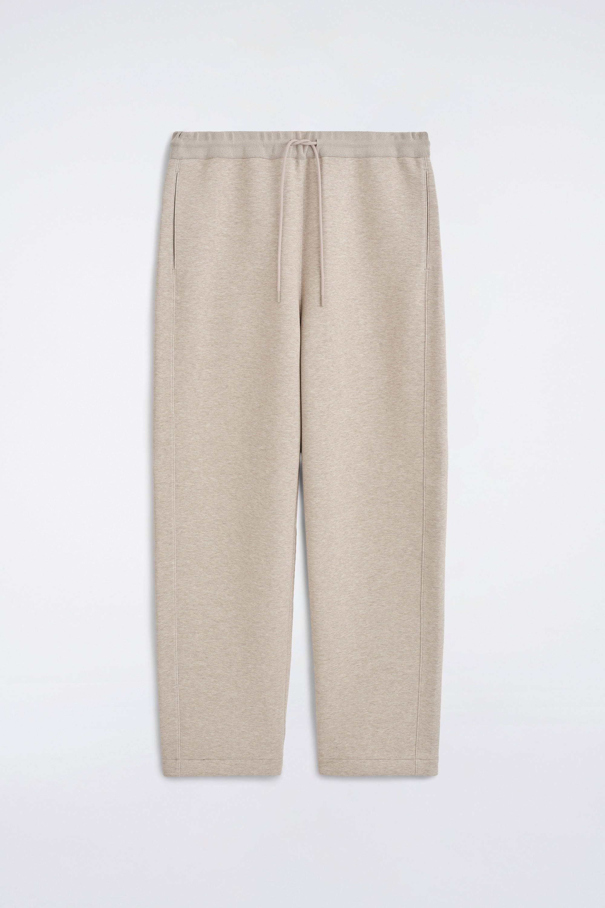 SCUBA RELAXED-FIT BARREL-LEG JOGGERS - BEIGE MÉLANGE