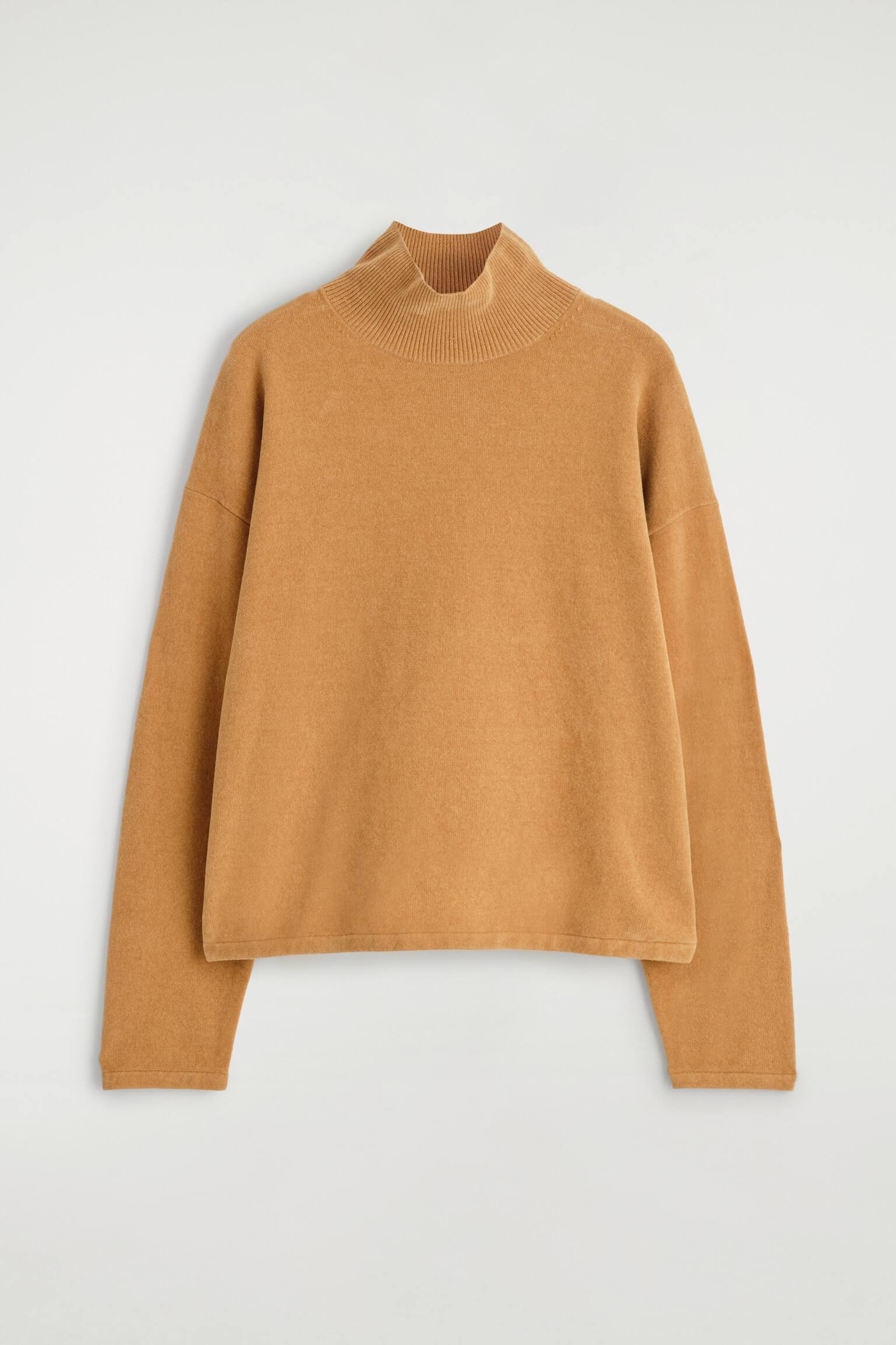 PULLOVER AUS CHENILLE MIT KRAGEN - BRAUN/BRAUN - 2