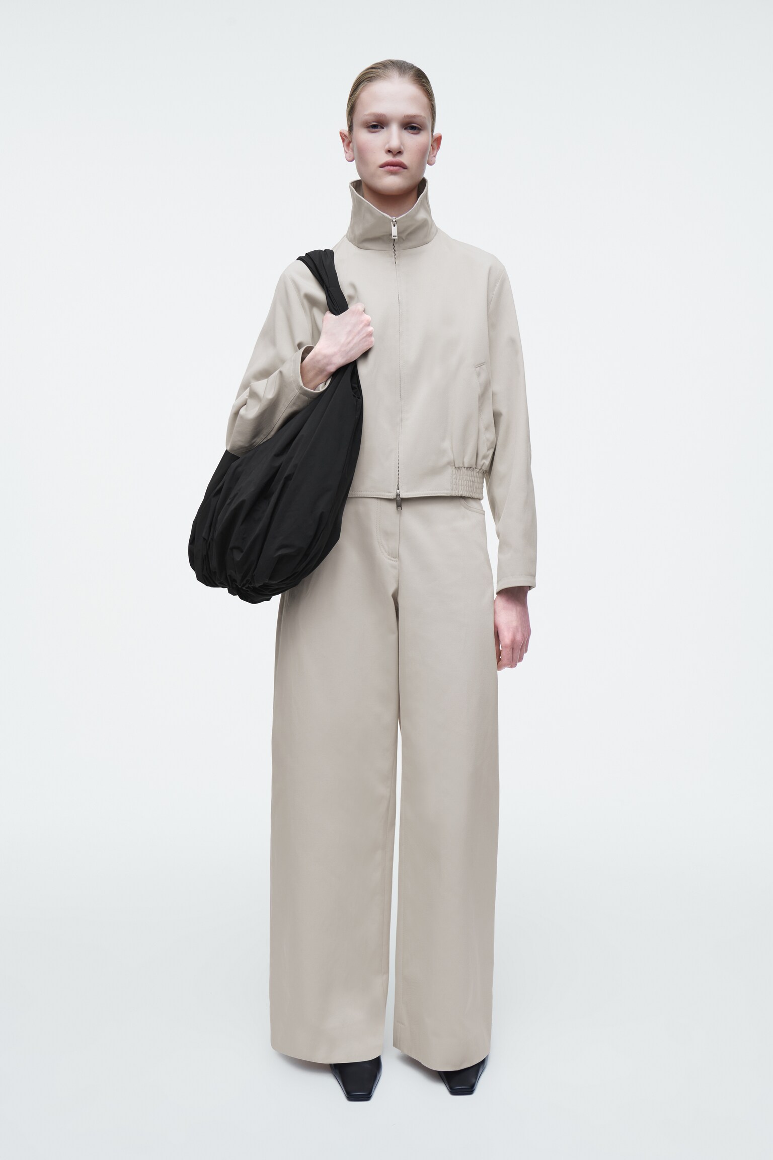 BORSA TOTE CLOUD - NERO/GESSO - 3