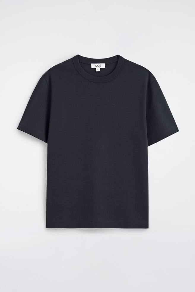 T-SHIRT GIROCOLLO IN COTONE INTERLOCK - BLU NAVY/AZZURRO/BLU BRILLANTE/NERO/GIALLO BURRO/BIANCO/NERO/BIANCO/BLU NAVY/BLU NAVY / BIANCO / RIGHE/VERDE / BIANCO / RIGHE/BLU NAVY / BIANCO / RIGHE - 1