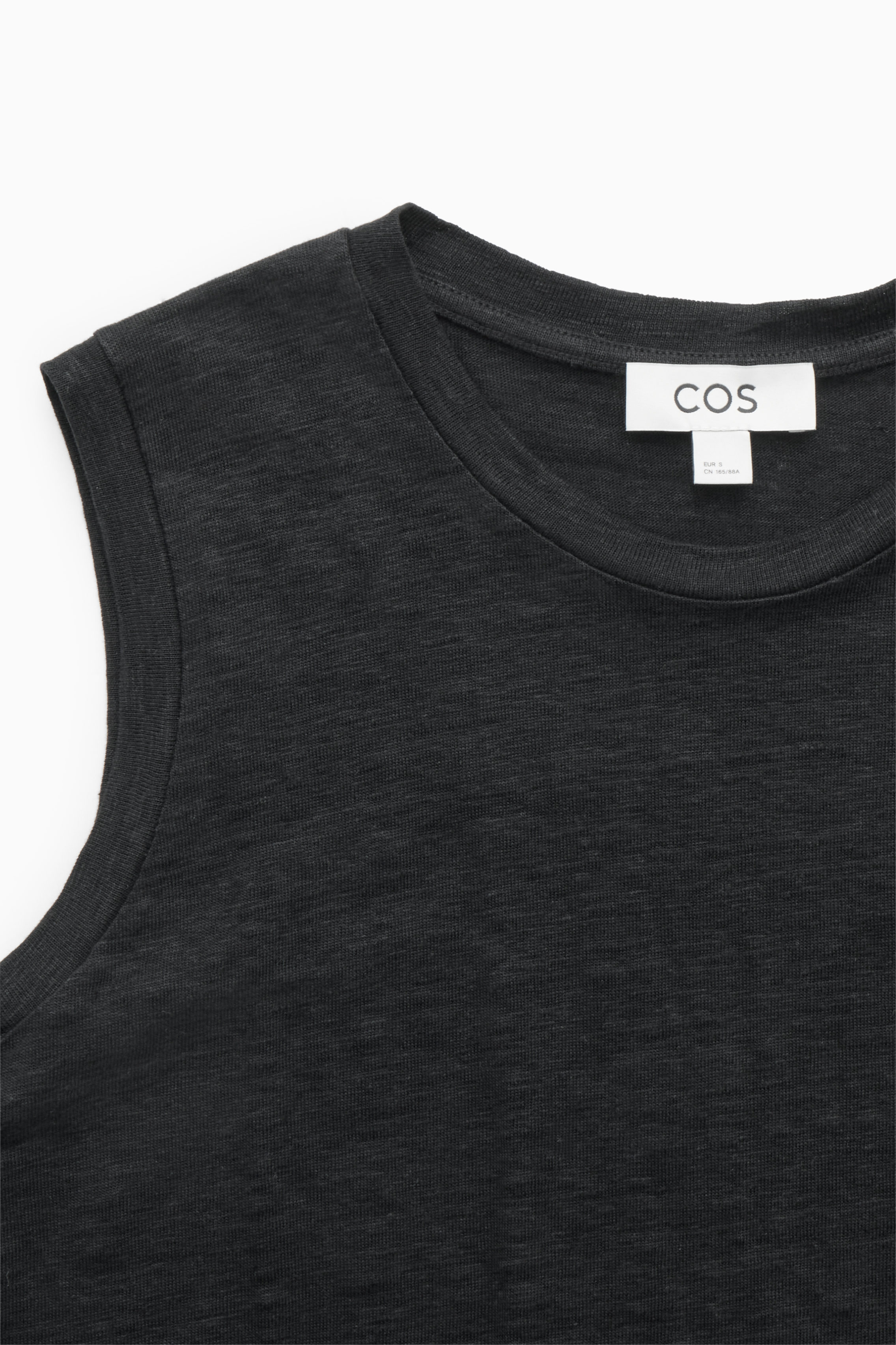LINEN TANK TOP - BLACK | COS AU