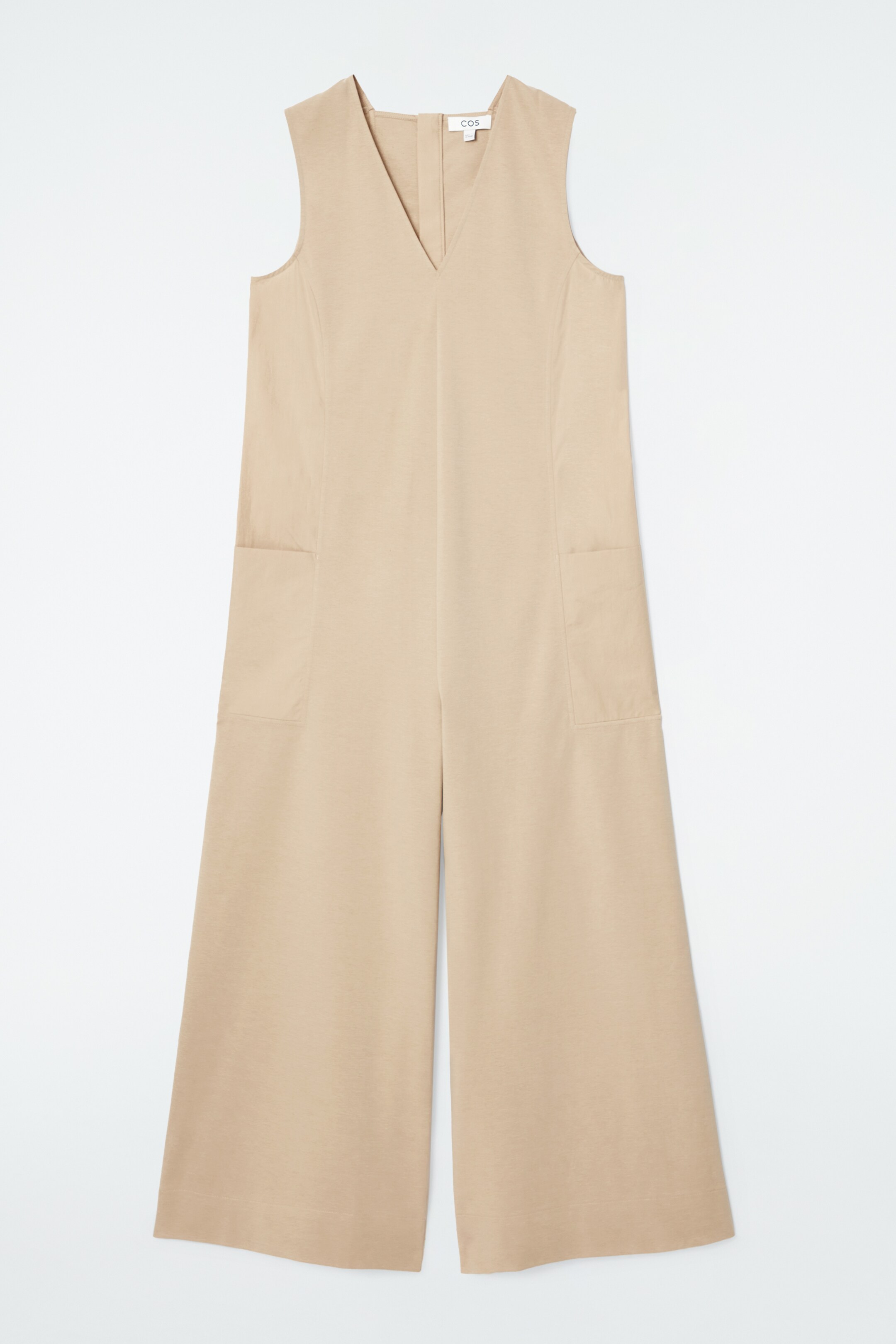 Grösseres Bild ansehen: OVERSIZED-JUMPSUIT MIT V-AUSSCHNITT - BEIGE - DAMEN | H&M CH 1