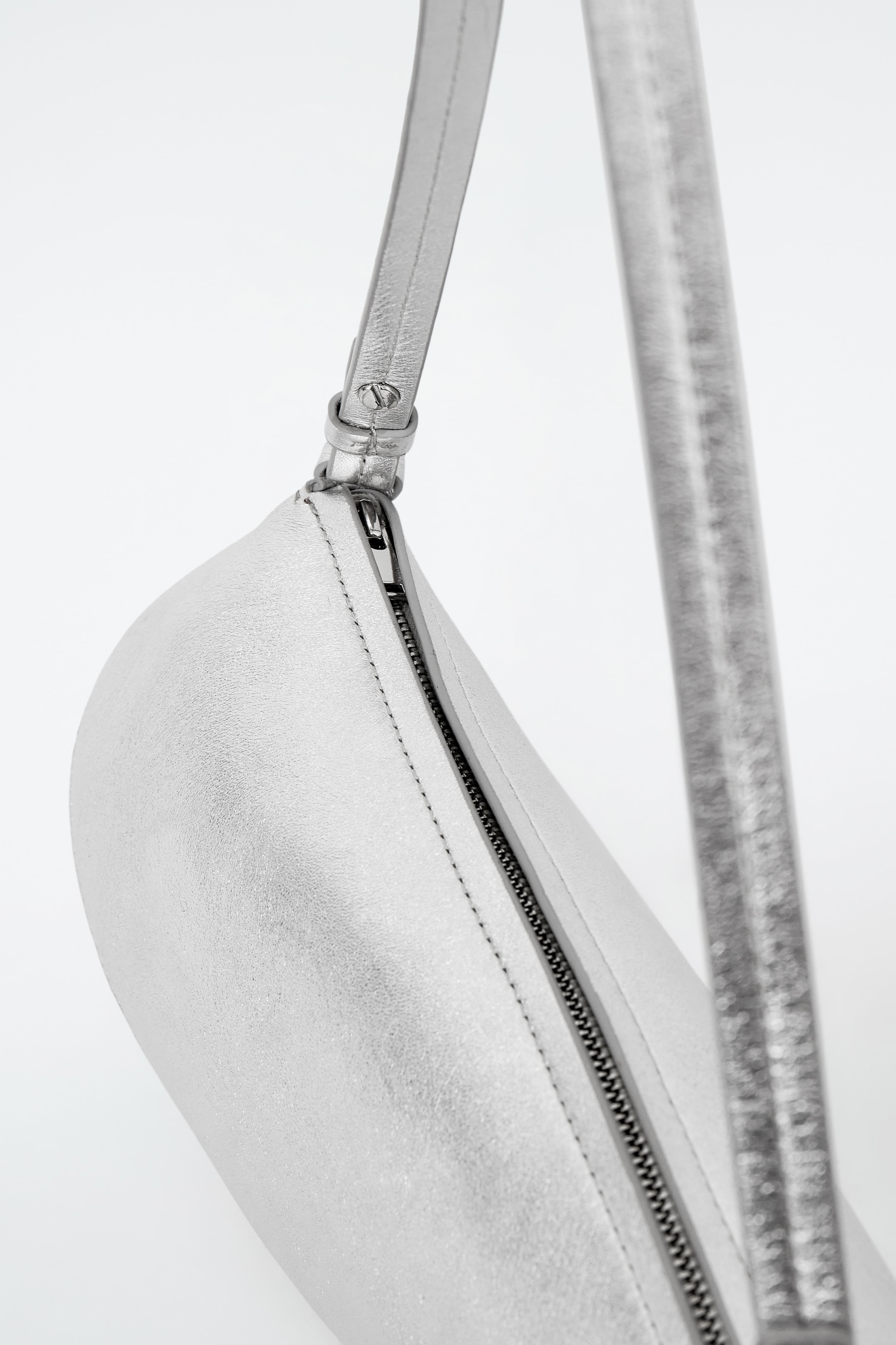 View larger image: COVE CLUTCH BAG - LEATHER - SILVER - Ladies | H&M GB 2