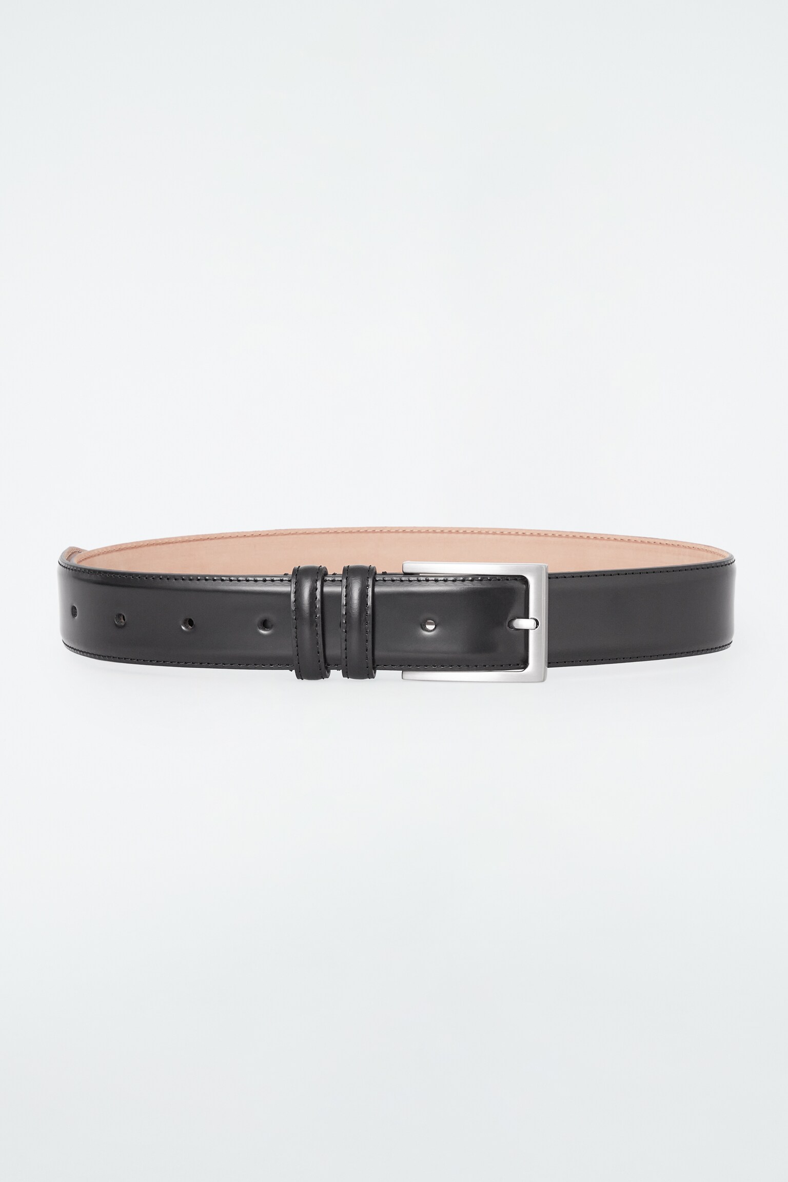 LEATHER BELT - BLACK - 1