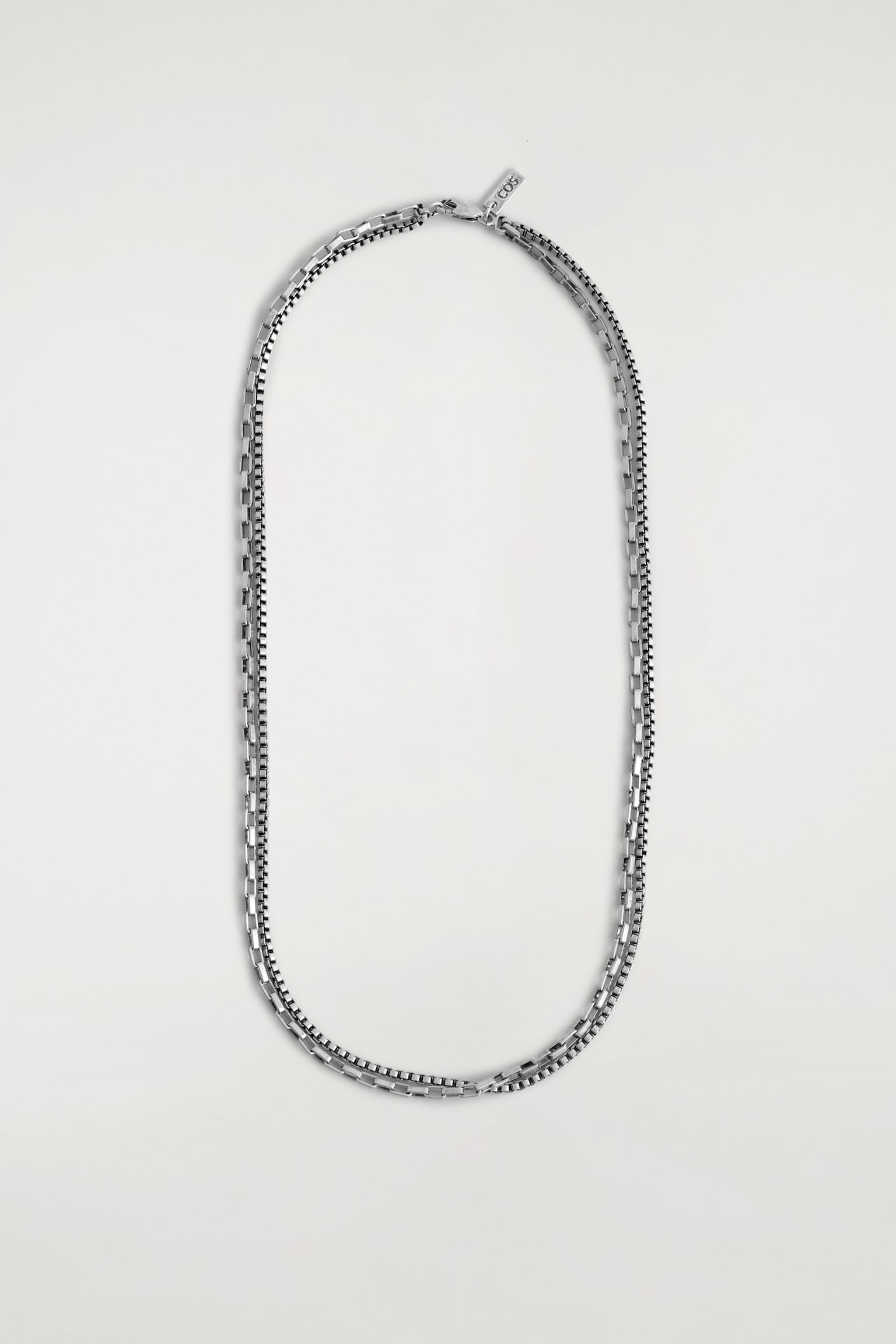 COLLIER DOUBLE CHAÎNE - ARGENTÉ - 2