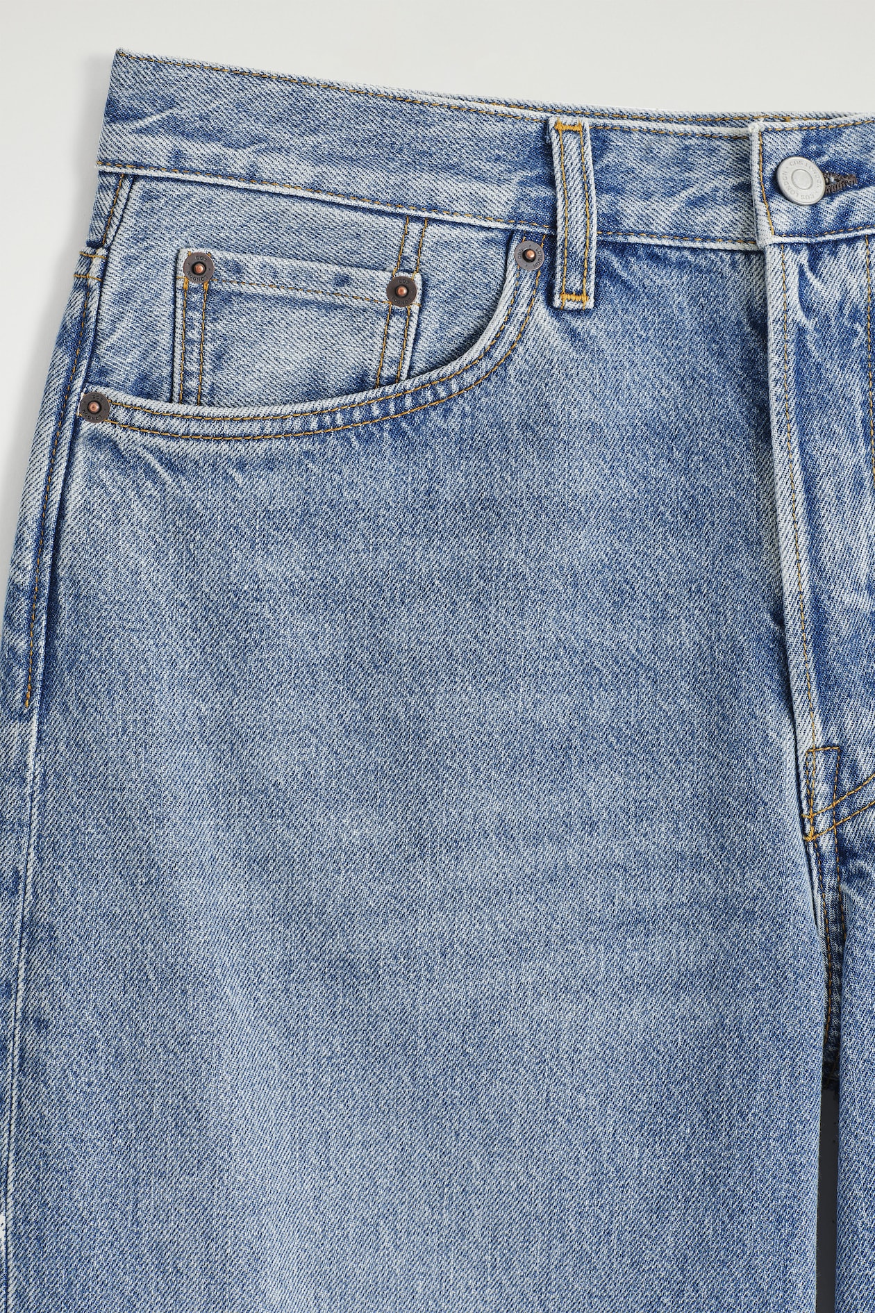 FACADE STRAIGHT-LEG JEANS — BLUE