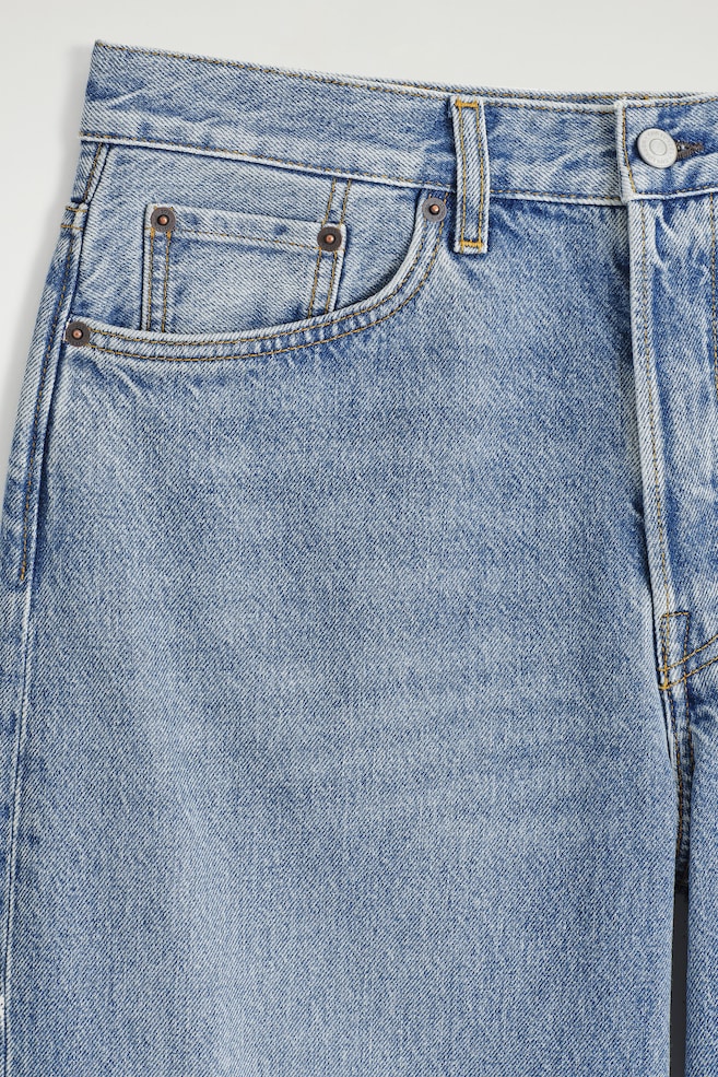 FACADE STRAIGHT-LEG JEANS — BLUE