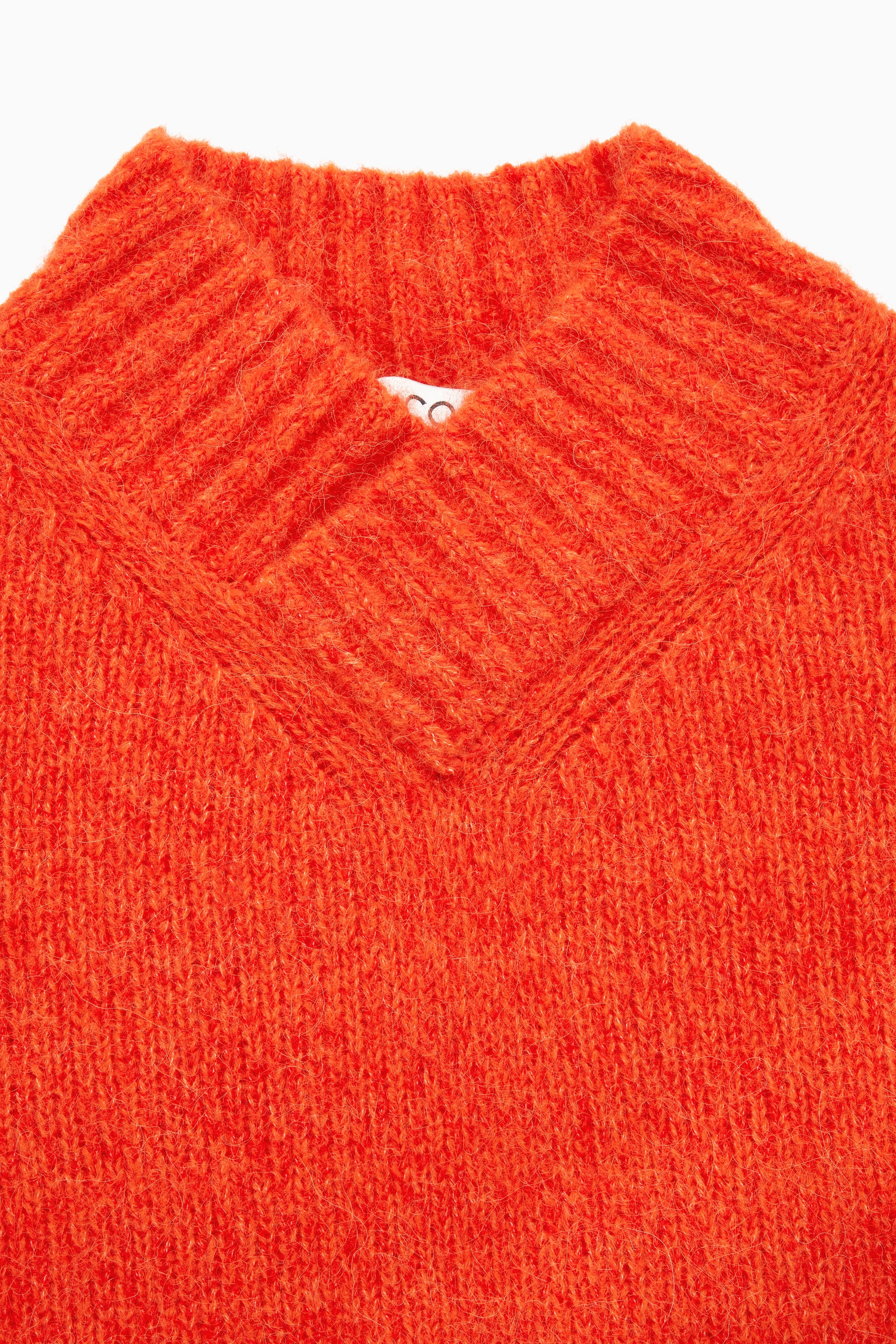 Visa större bild: TRÖJA I ALPACKABLANDNING MED KLASSISK PASSFORM - KLAR ORANGE - DAM | H&M FI 2