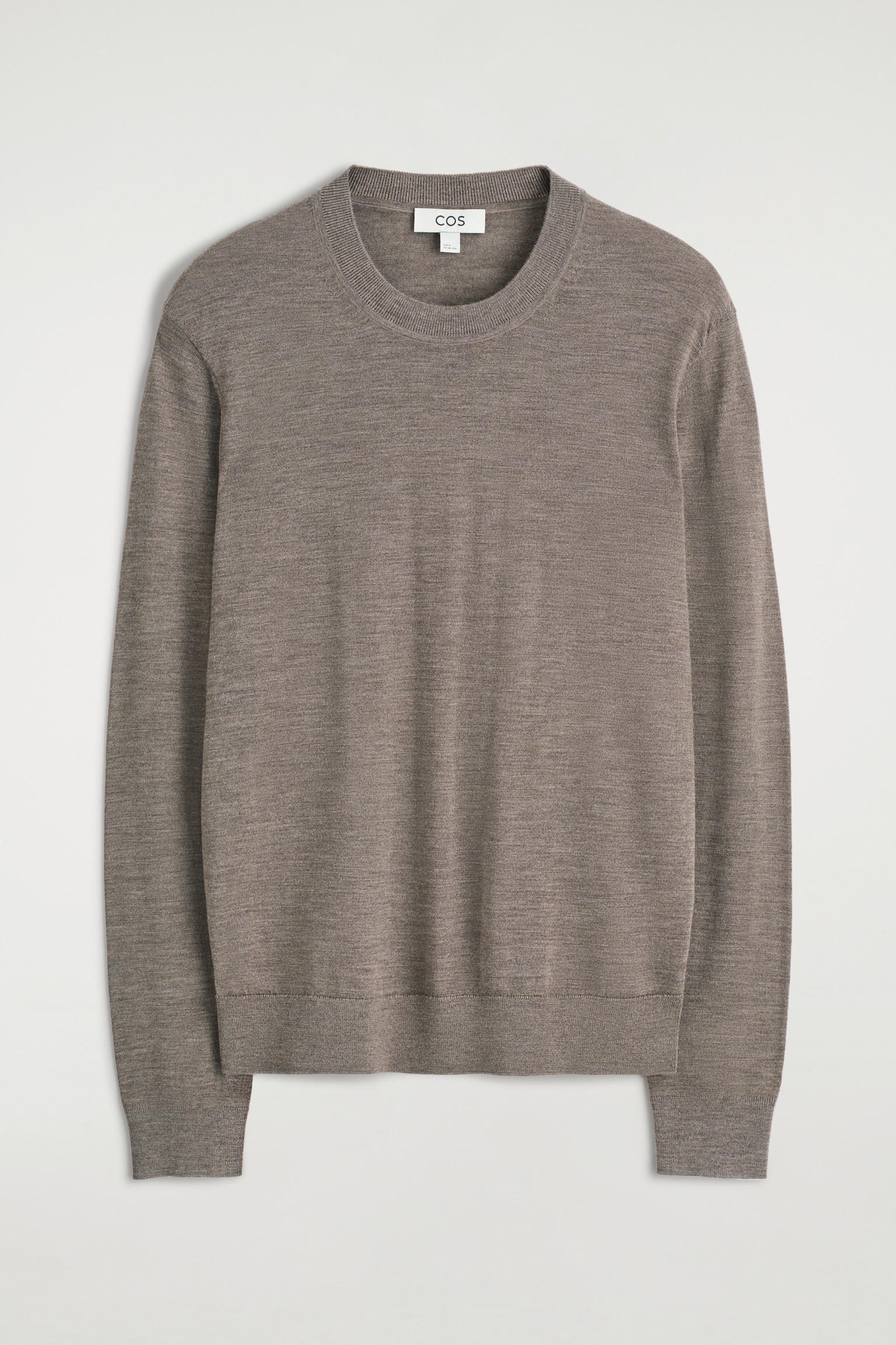 PULL SLIM À COL ROND EN LAINE MÉRINOS - GRIS CHINÉ/BLEU COBALT/BLEU MARINE/NOIR - 2