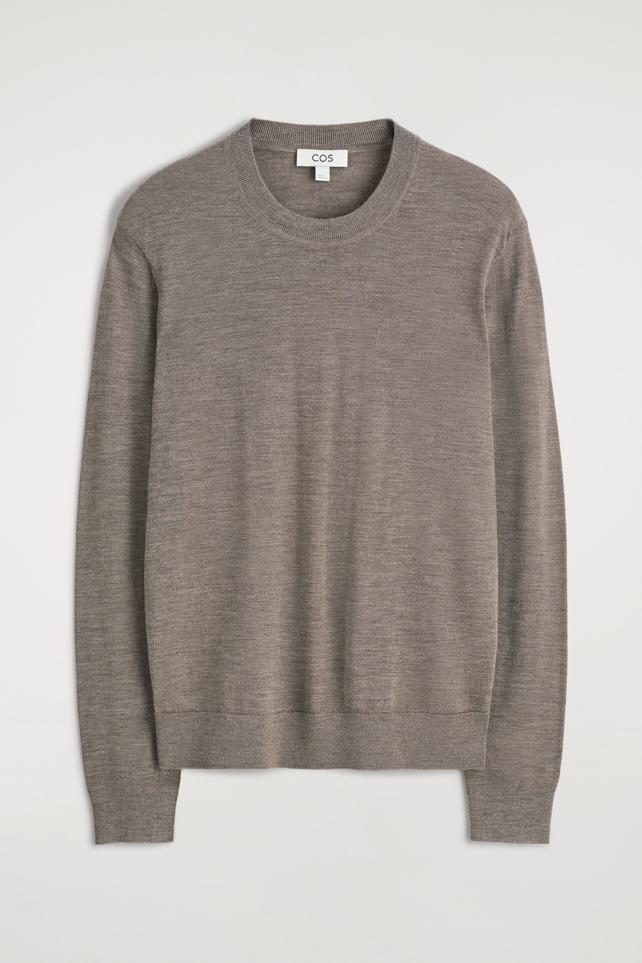 SCHMALER MERINOWOLLPULLOVER MIT RUNDHALSAUSSCHNITT