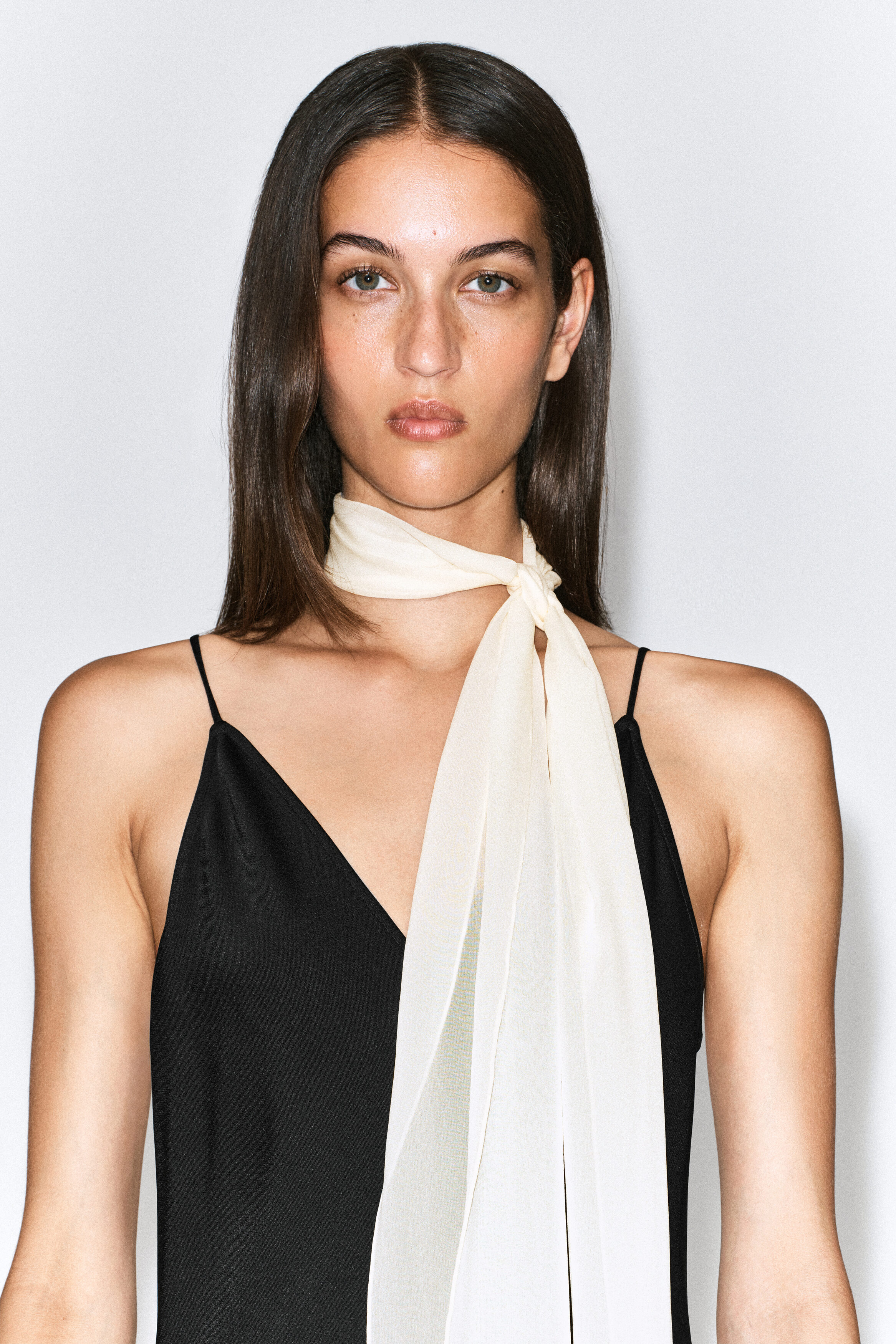 SHEER SILK SCARF - IVORY | COS US
