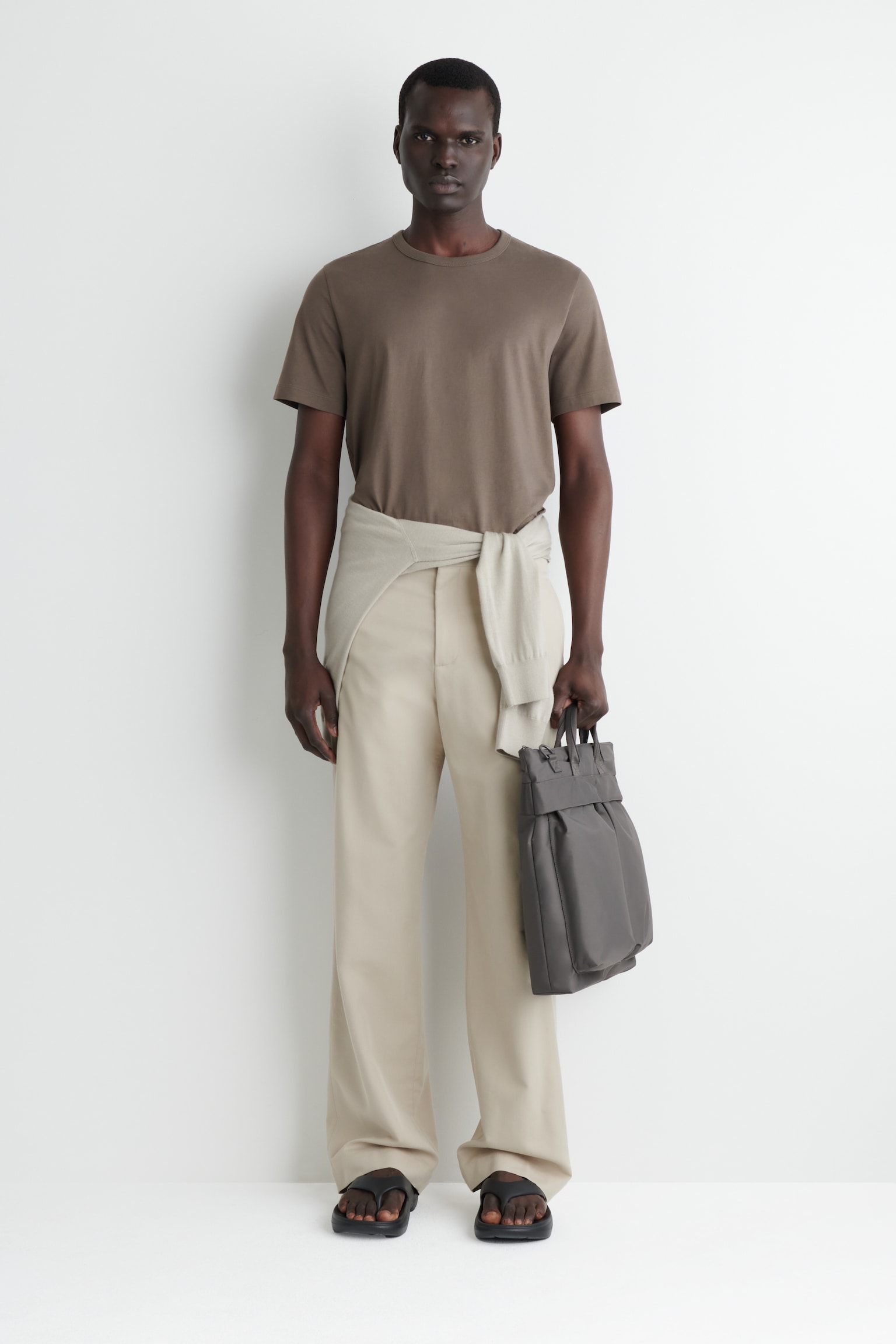 TRANSIT MESSENGER BAG - NYLON - GREY/BLACK
