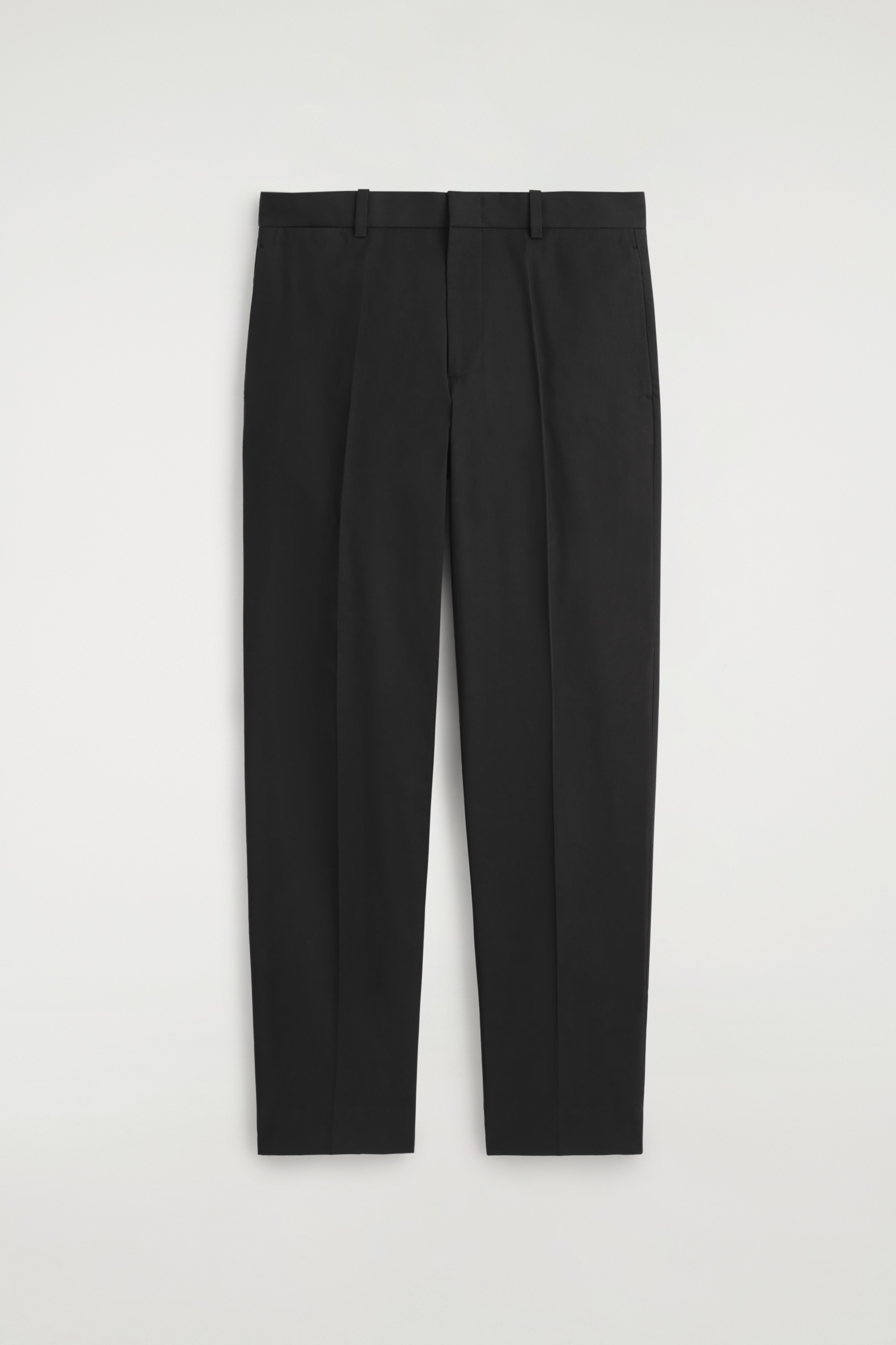PANTALON CHINO DROIT EN COTON - NOIR/BEIGE