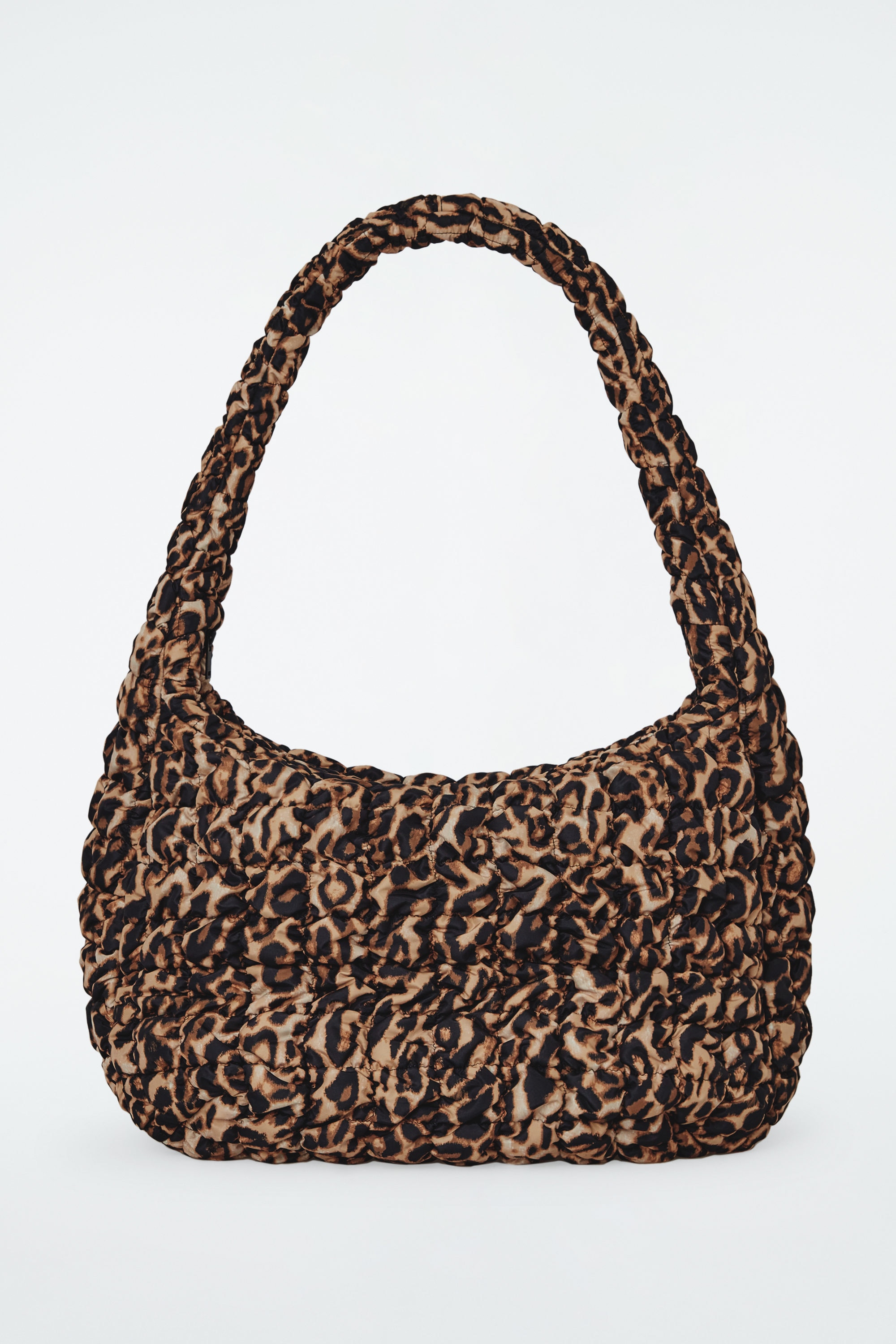 OVERSIZED QUILTED CROSSBODY BAG - LEOPARD | COS