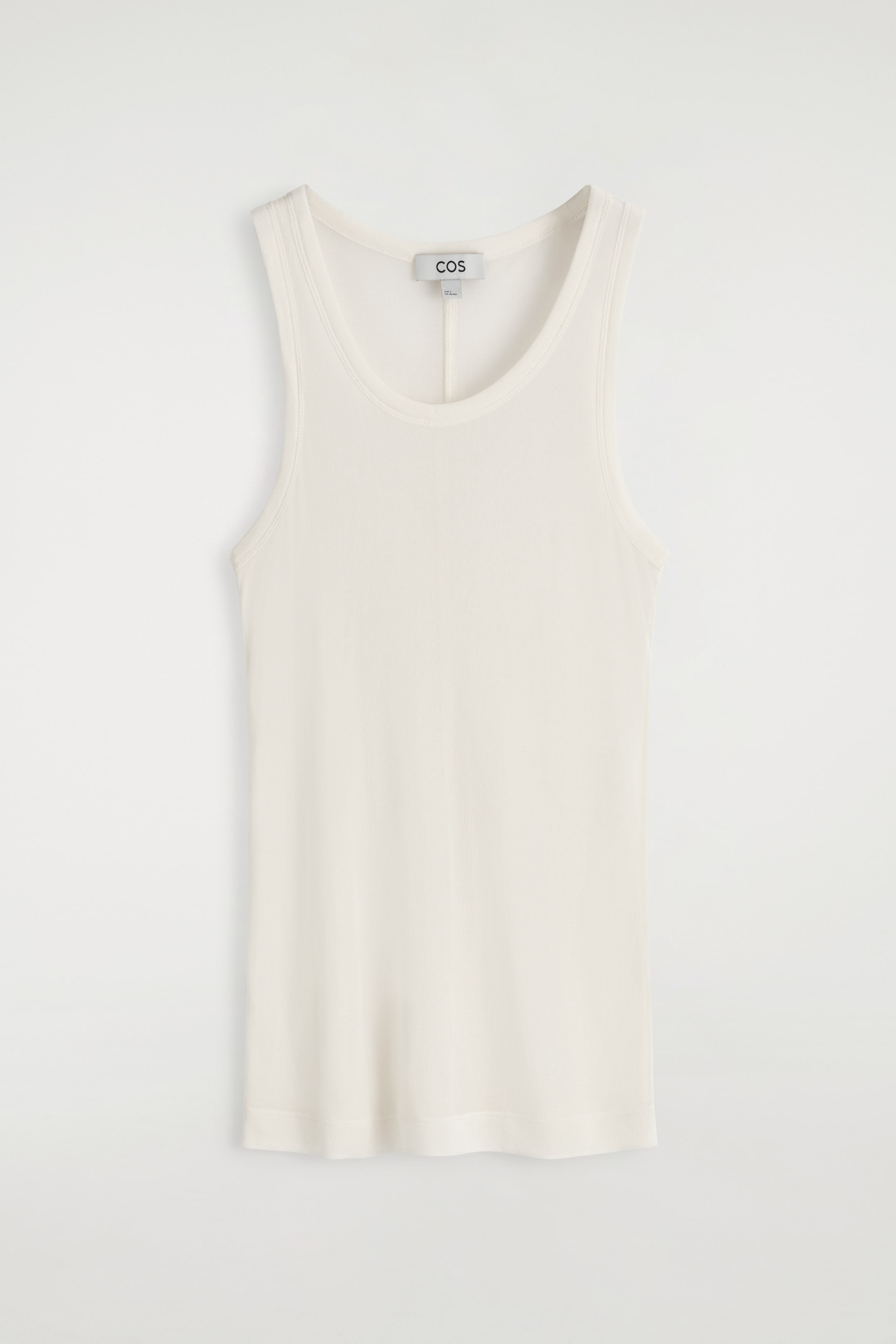 Ingrandisci l'immagine: RIBBED SILK TANK TOP - WHITE - DONNA | H&M CH 7