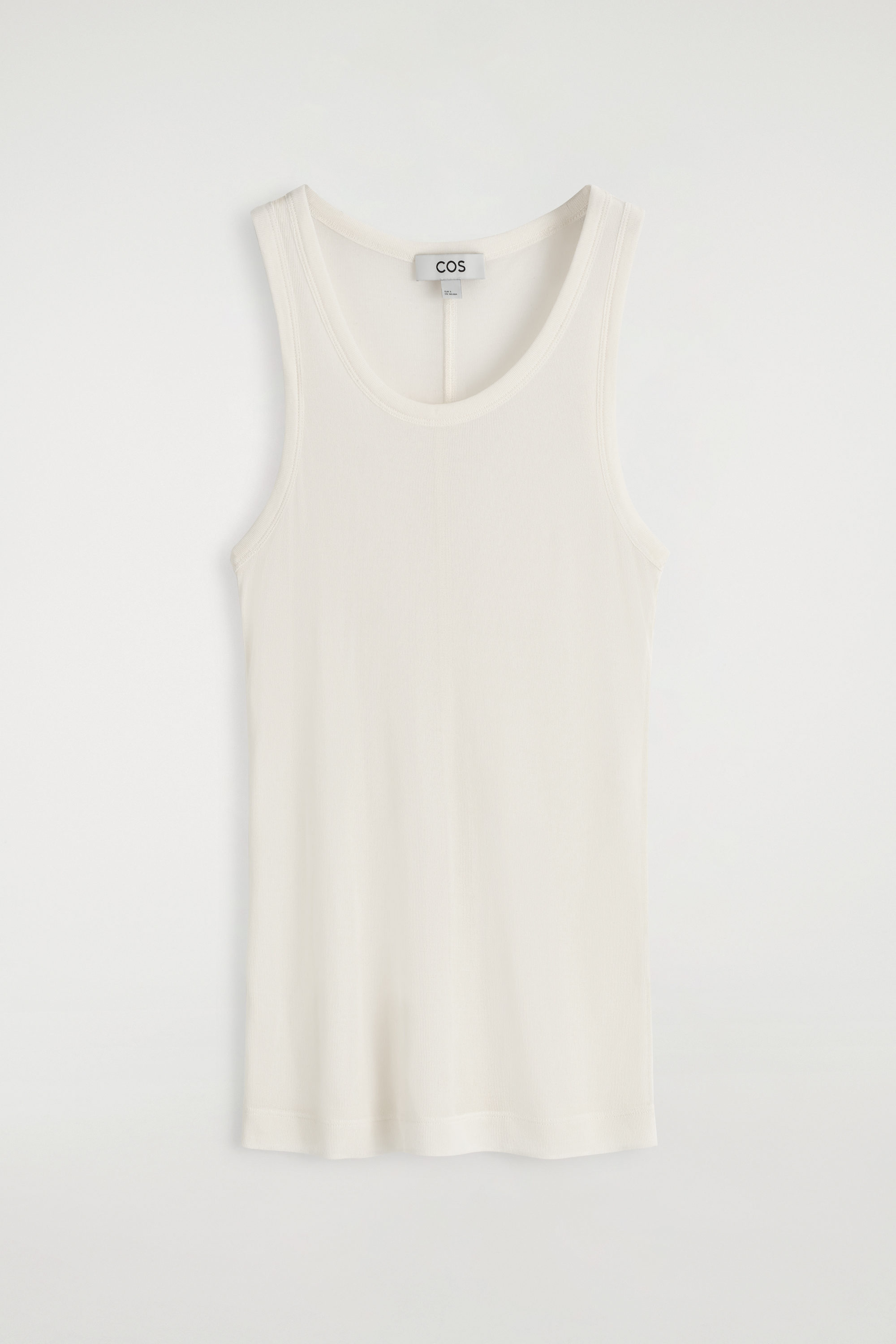 TWIST-DETAIL COTTON TOP - WHITE | COS