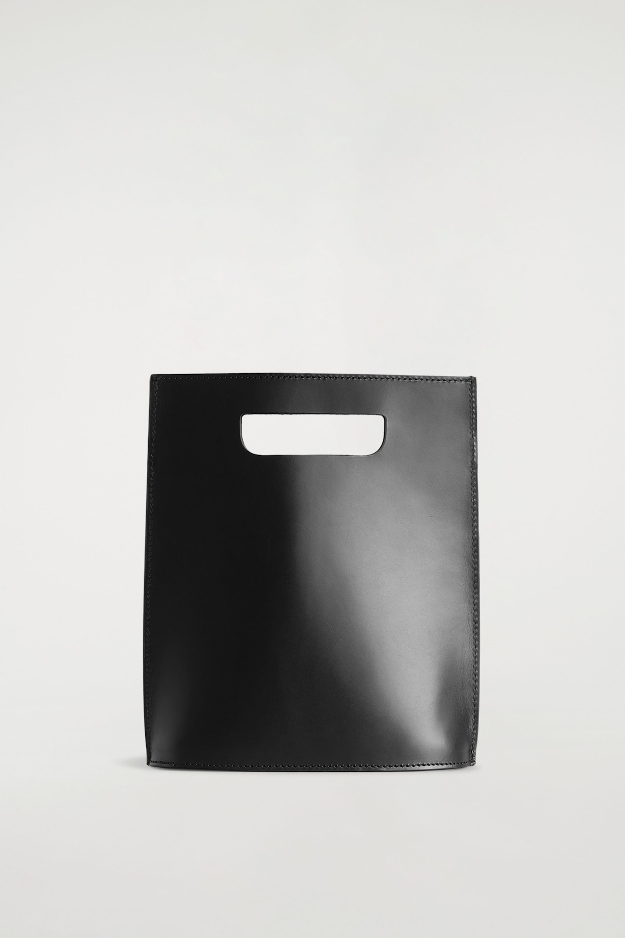 FOLIO MINI BAG - LEATHER — BLACK