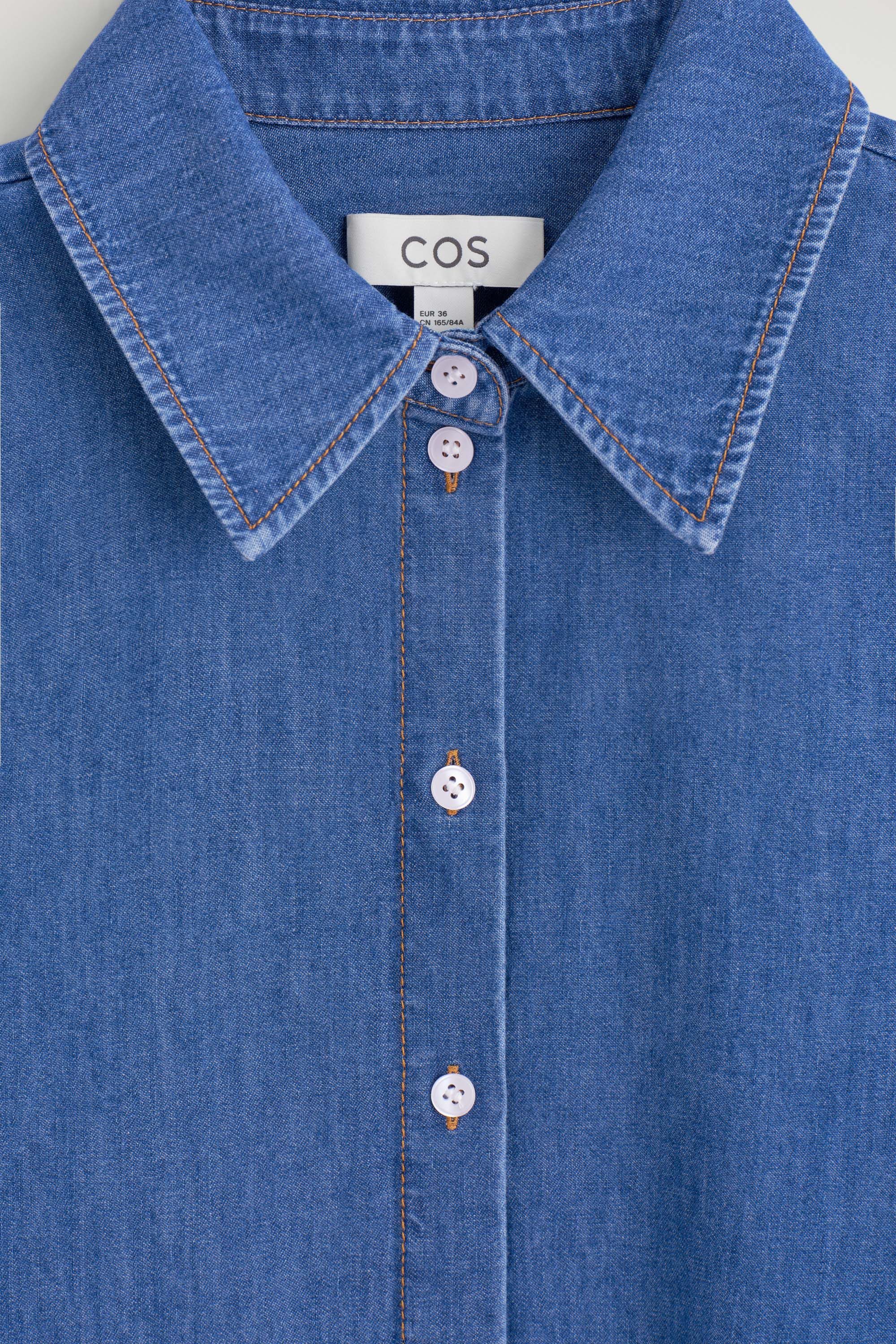 LONGLINE DENIM SHIRT thumbnail 8