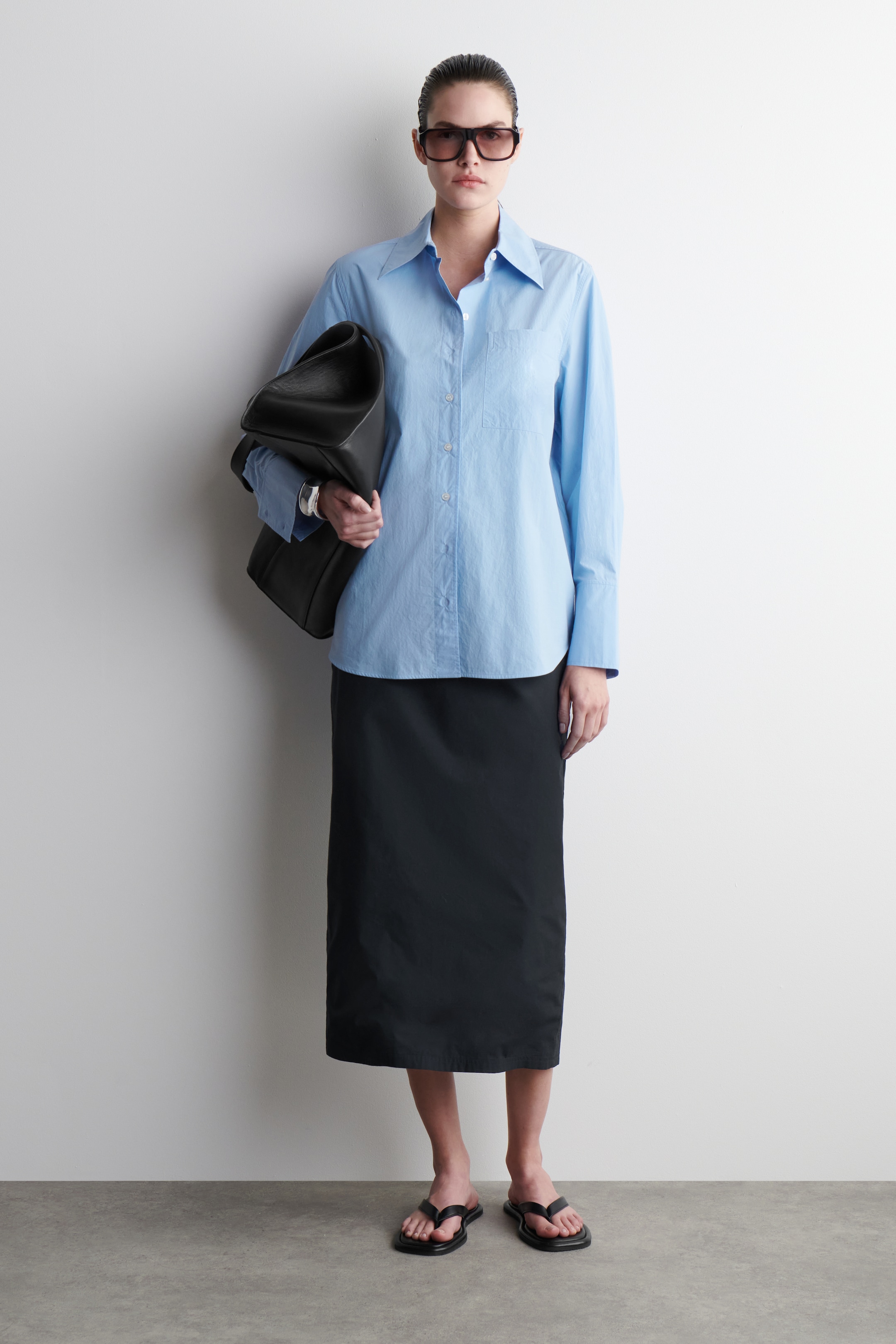 Zobacz większy obraz: KOSZULA OVERSIZE - JASNONIEBIESKI - ONA | H&M PL 2