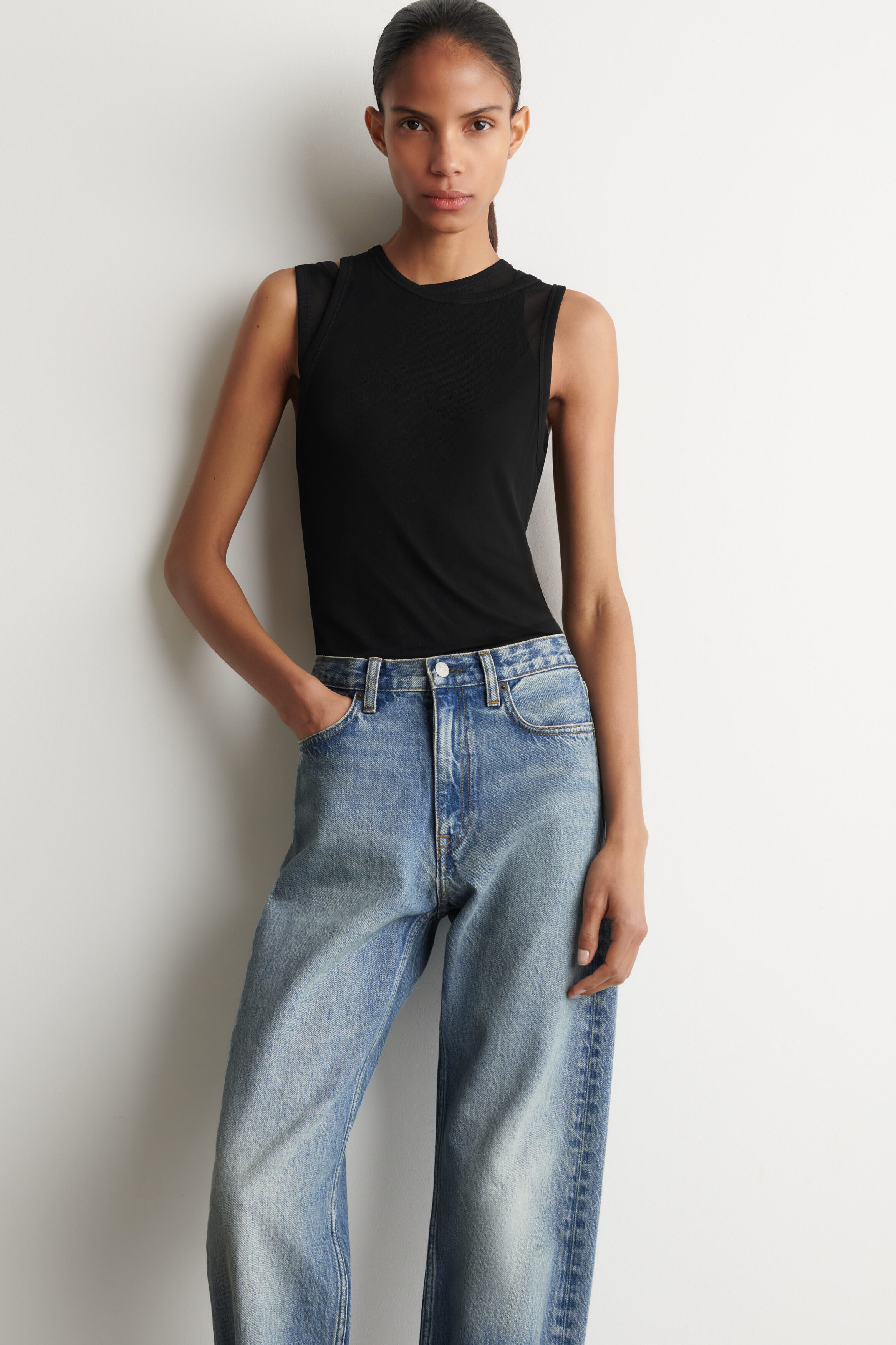 CHORD STRAIGHT-LEG JEANS - FADED BLUE | COS US