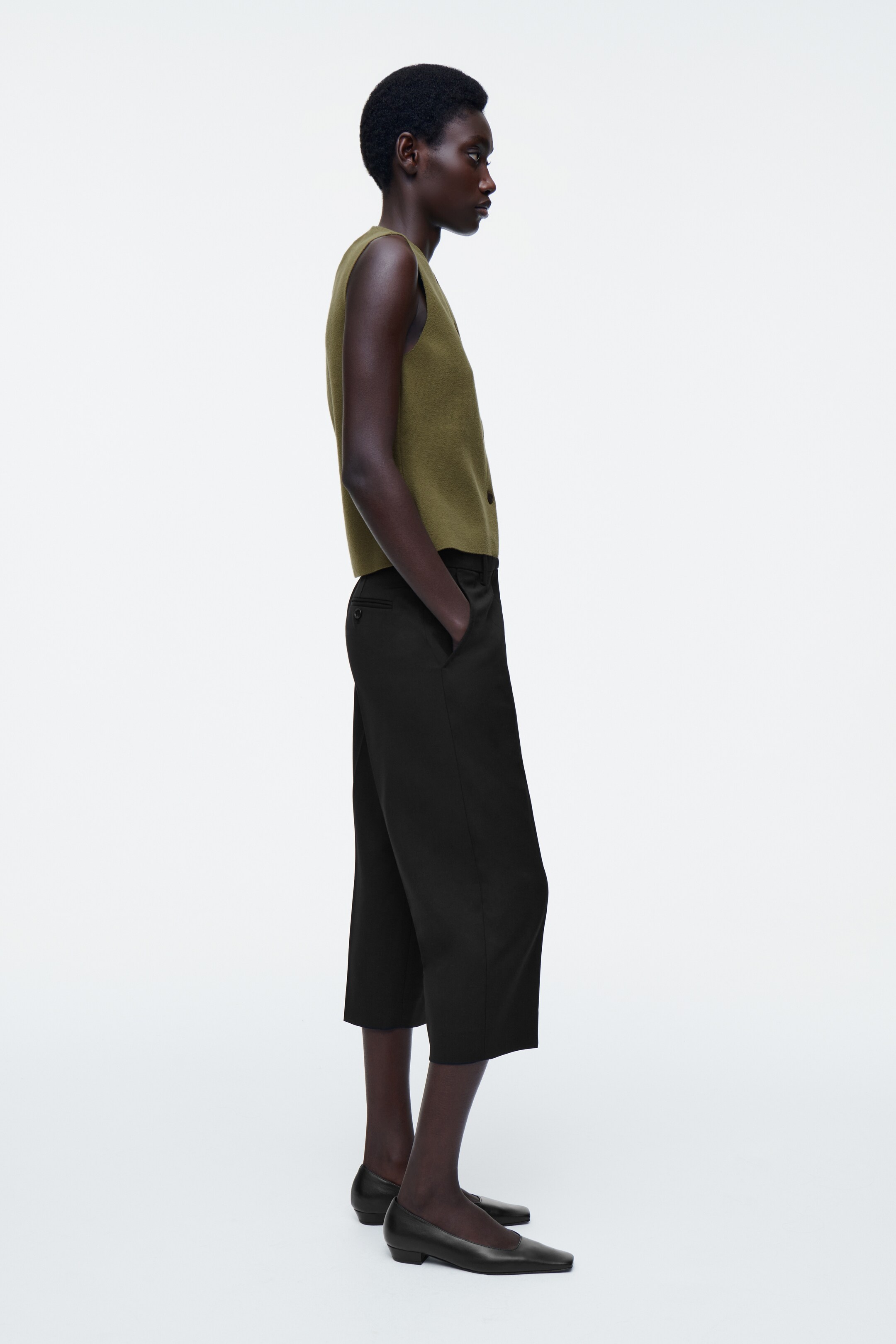 Visualizza immagine più grande: GILET IN COTONE LAVORATO A MAGLIA - VERDE - DONNA | H&M IT 5