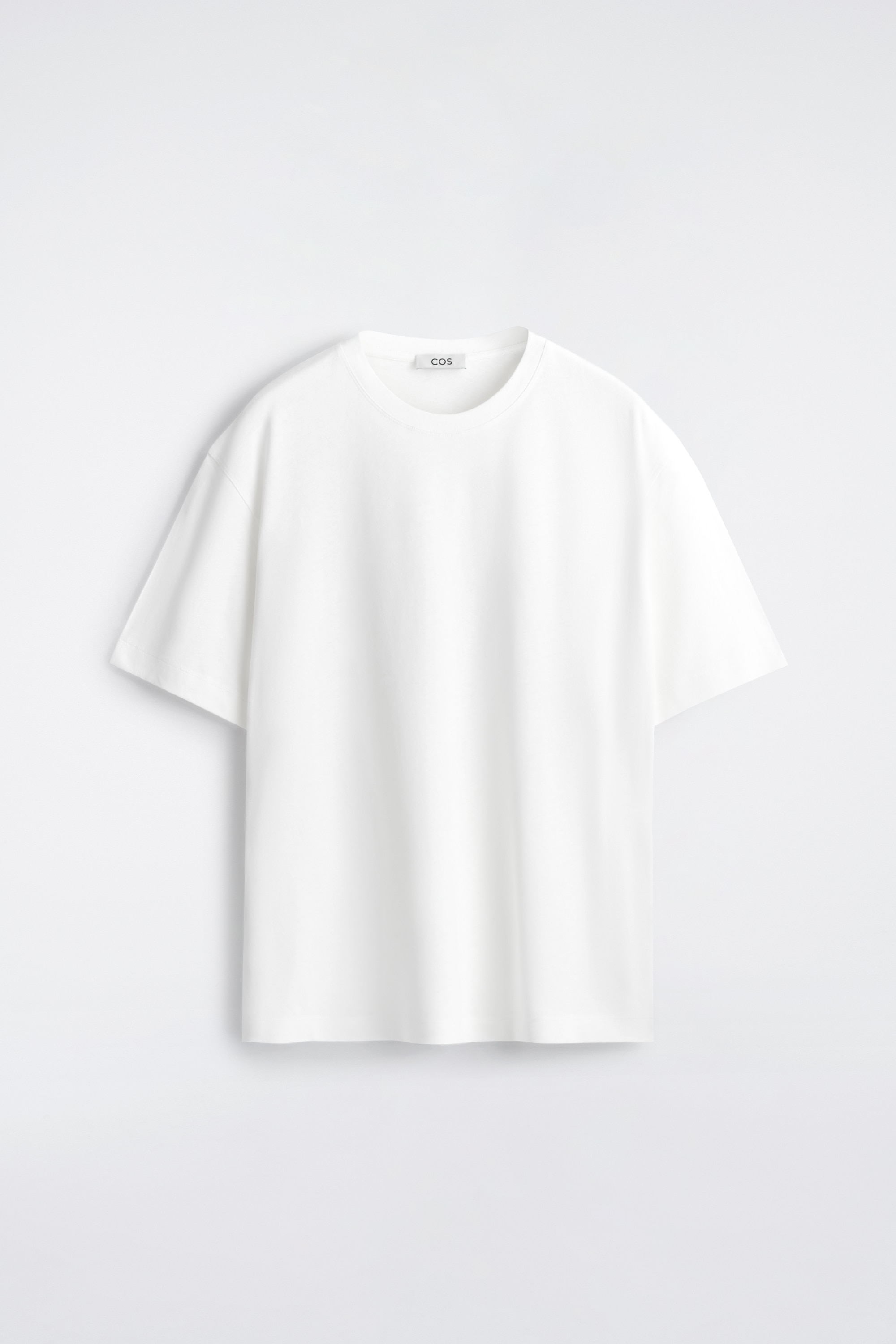 RELAXED COTTON-LINEN T-SHIRT - WHITE