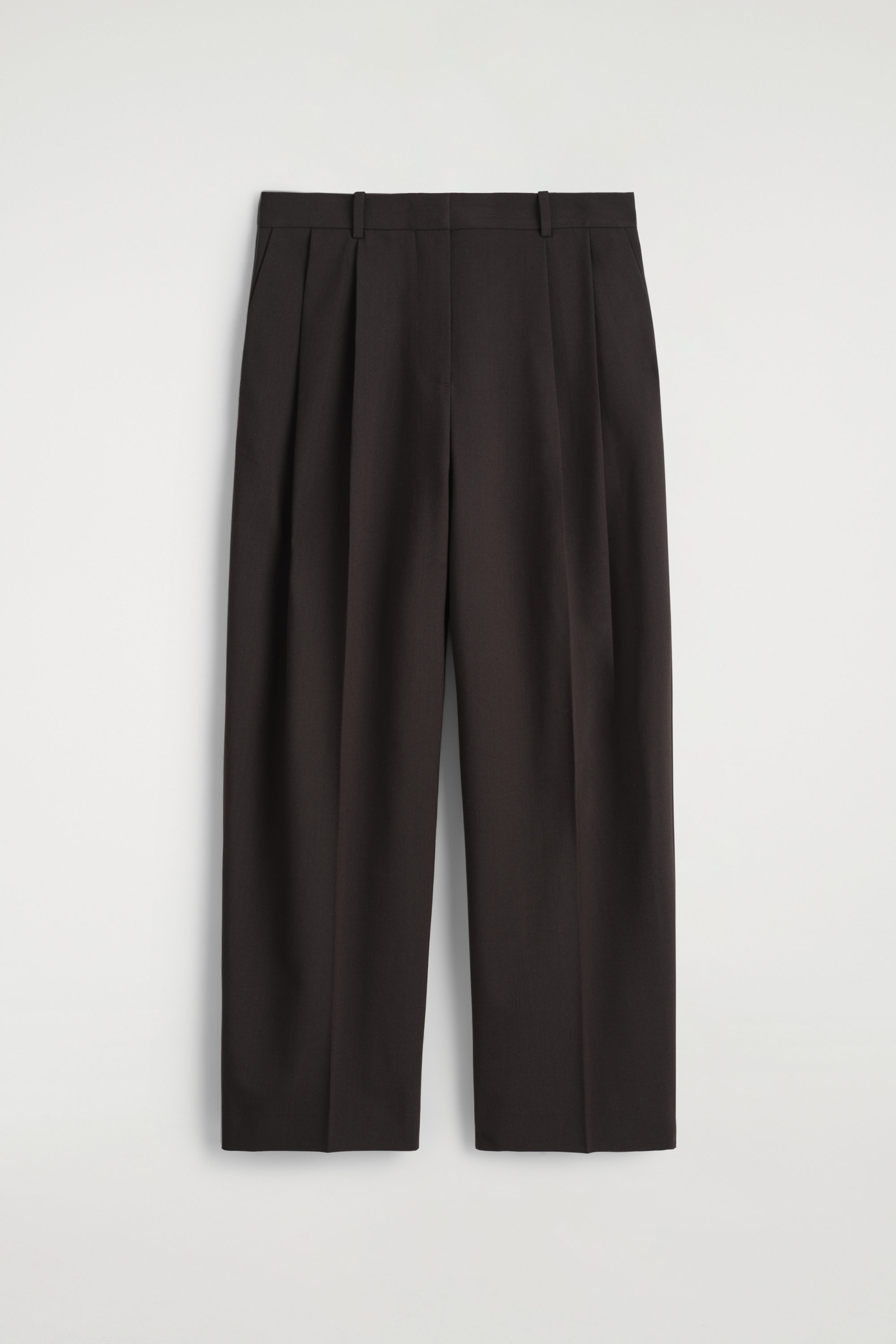 パンツ COS WIDE LEG TAILORED TROUSERS WIDE-LEG TAILORED TROUSERS ワイドレッグテーラーパンツ グレー｜COS
