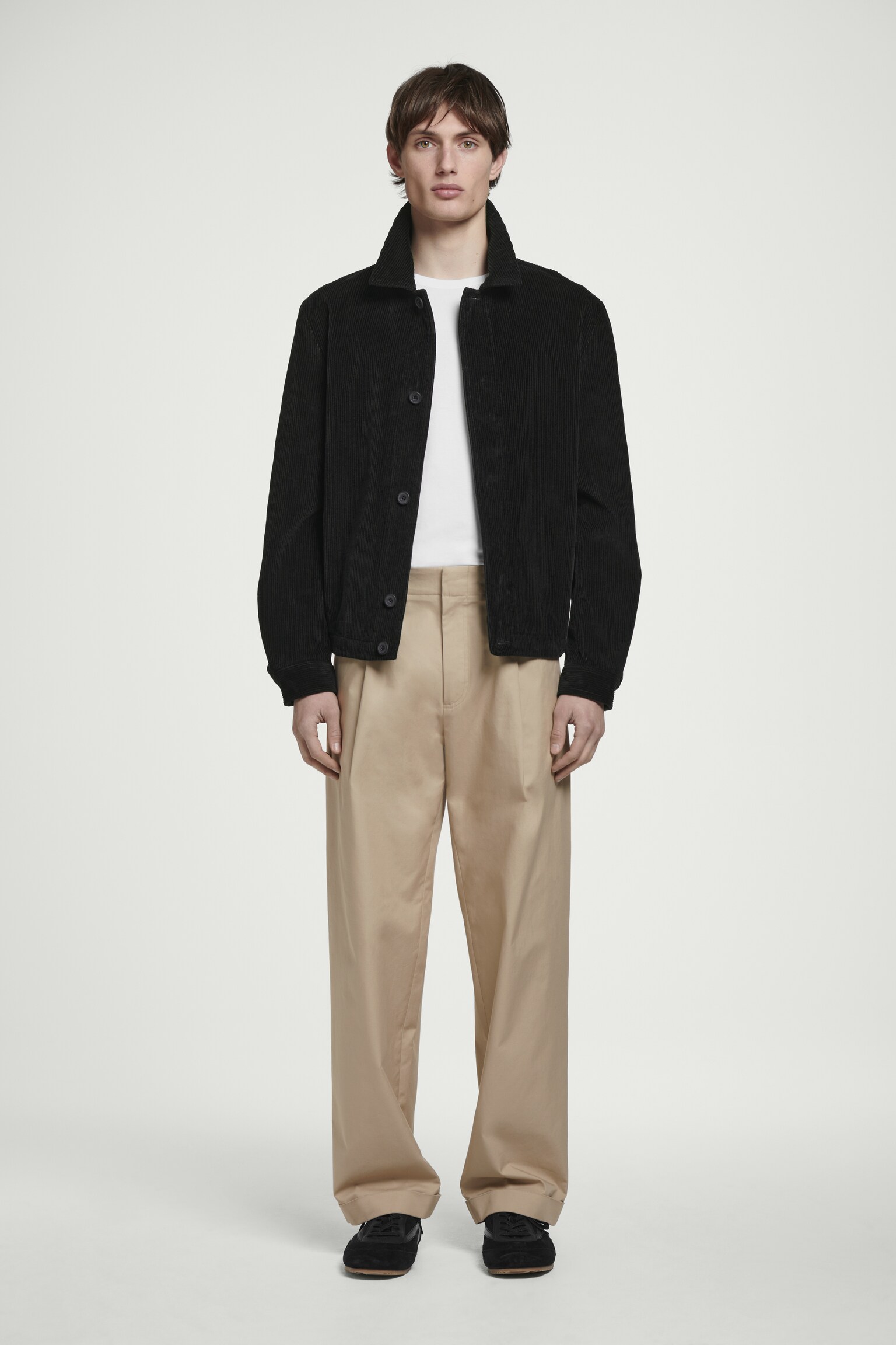 LOCKERE HEMDJACKE AUS BAUMWOLLCORD - SCHWARZ - 8