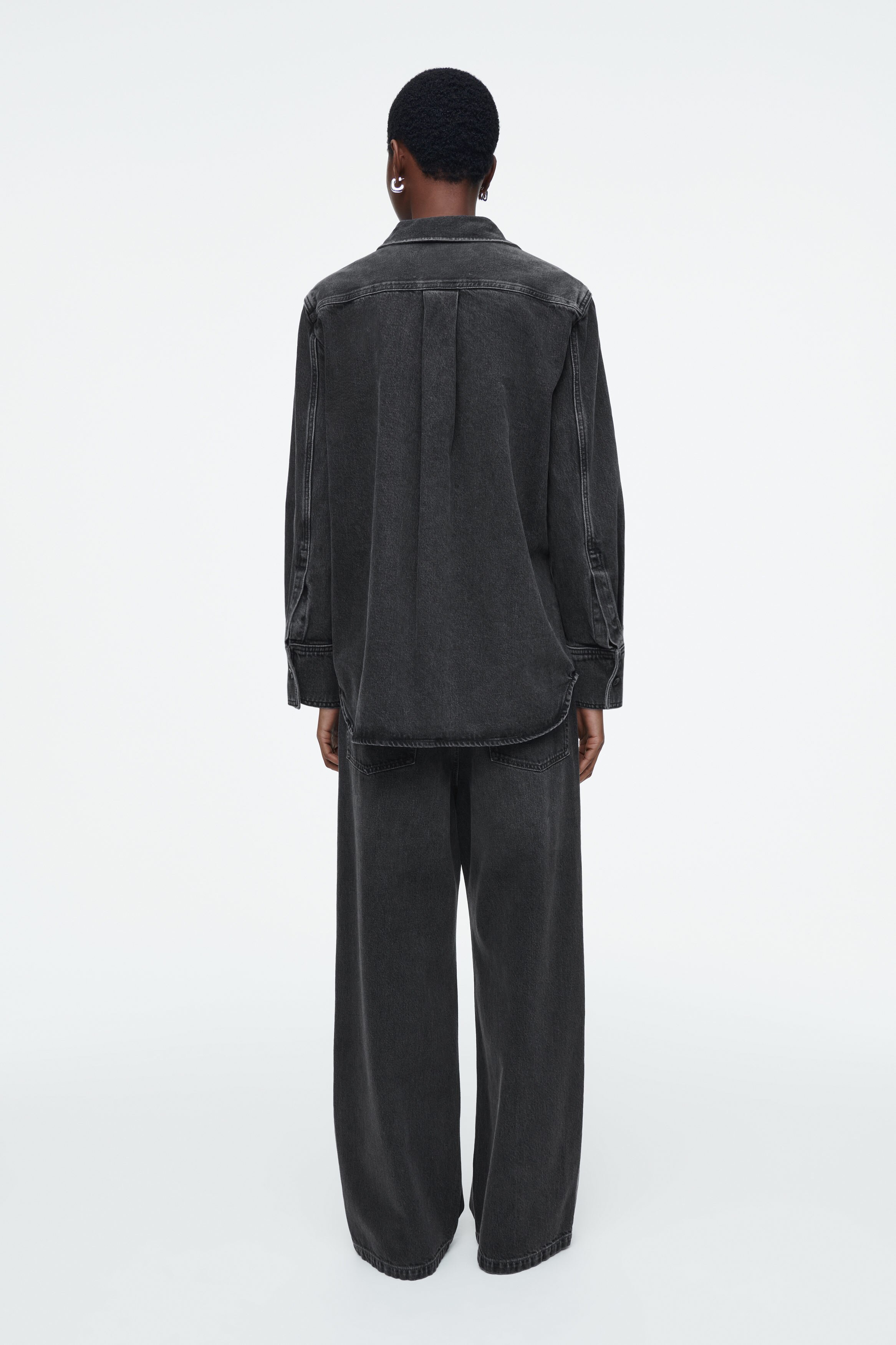 RELAXED DENIM SHIRT - WASHED BLACK | COS
