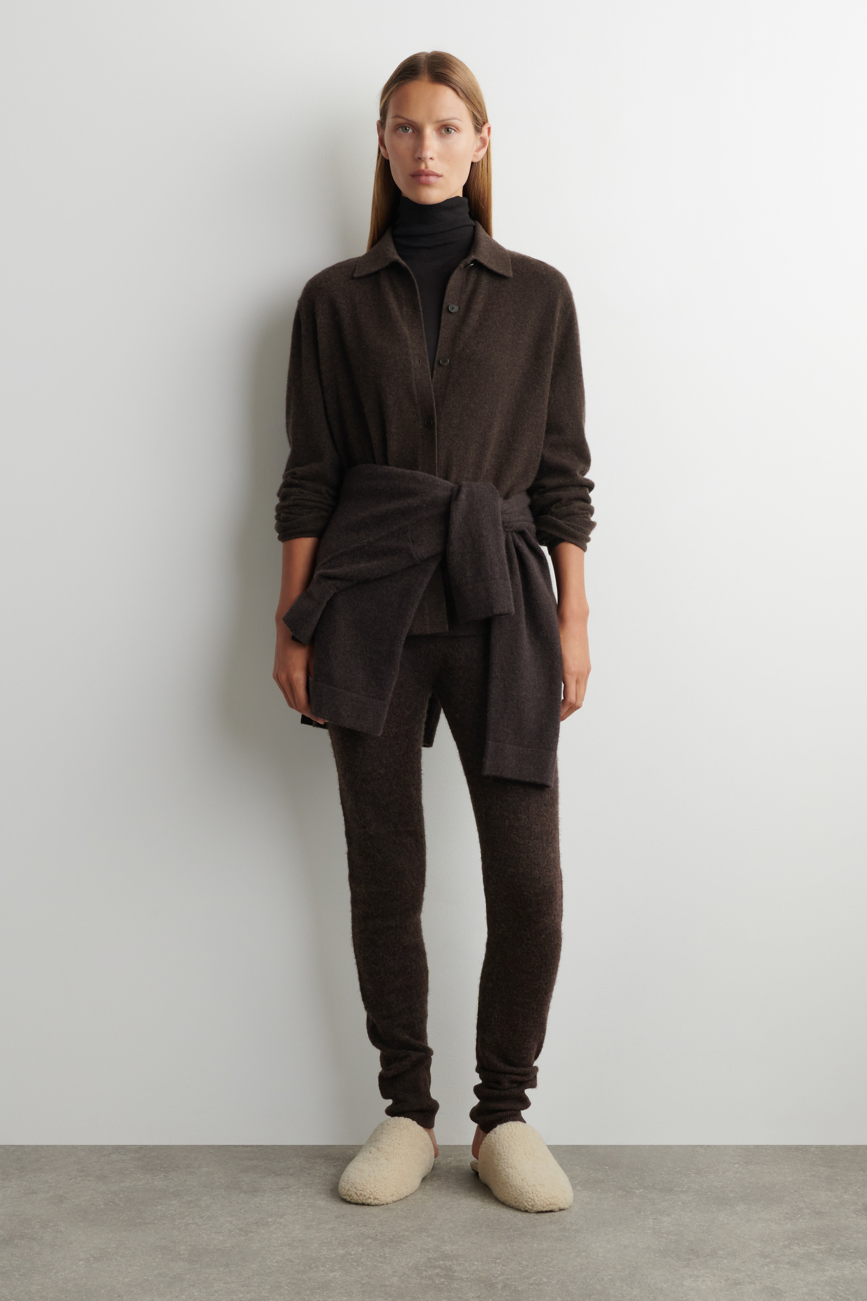 SHEARLING MULE - FEHÉR