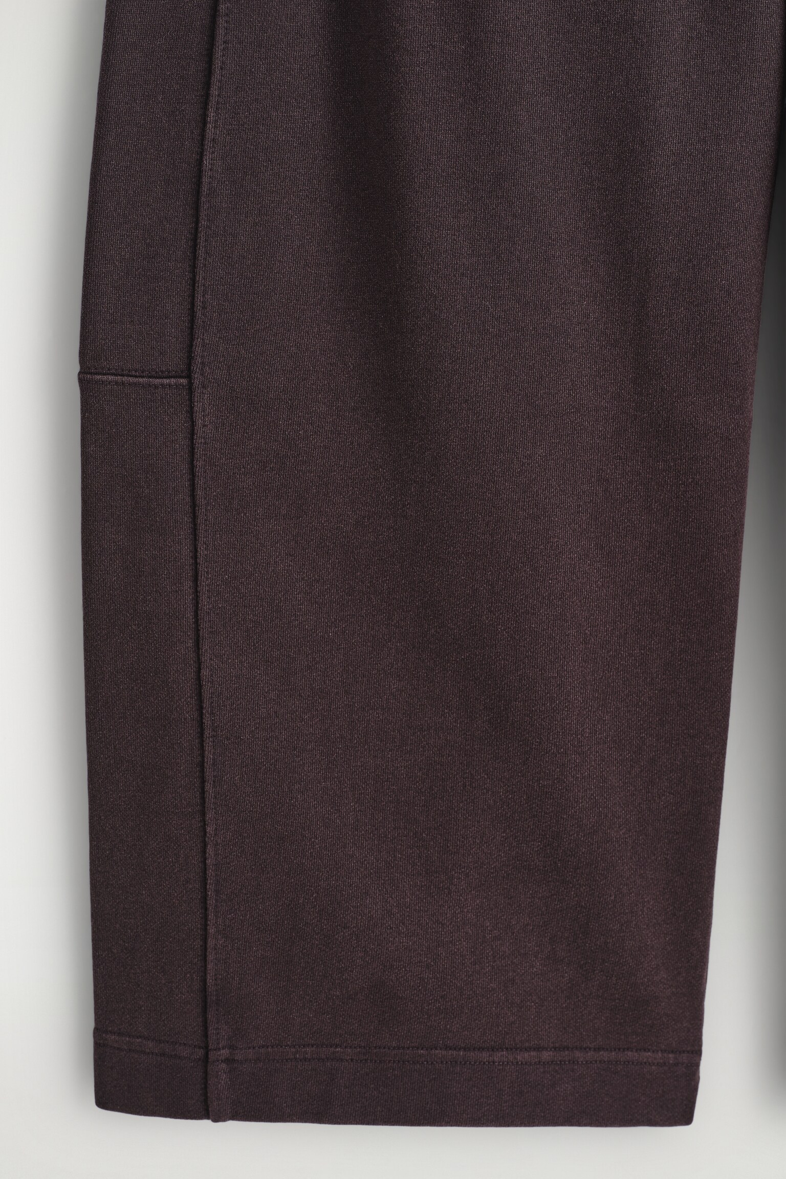 PANTALON DE JOGGING LARGE EN COTON - VIOLET FONCÉ/GRIS FONCÉ CHINÉ - 3
