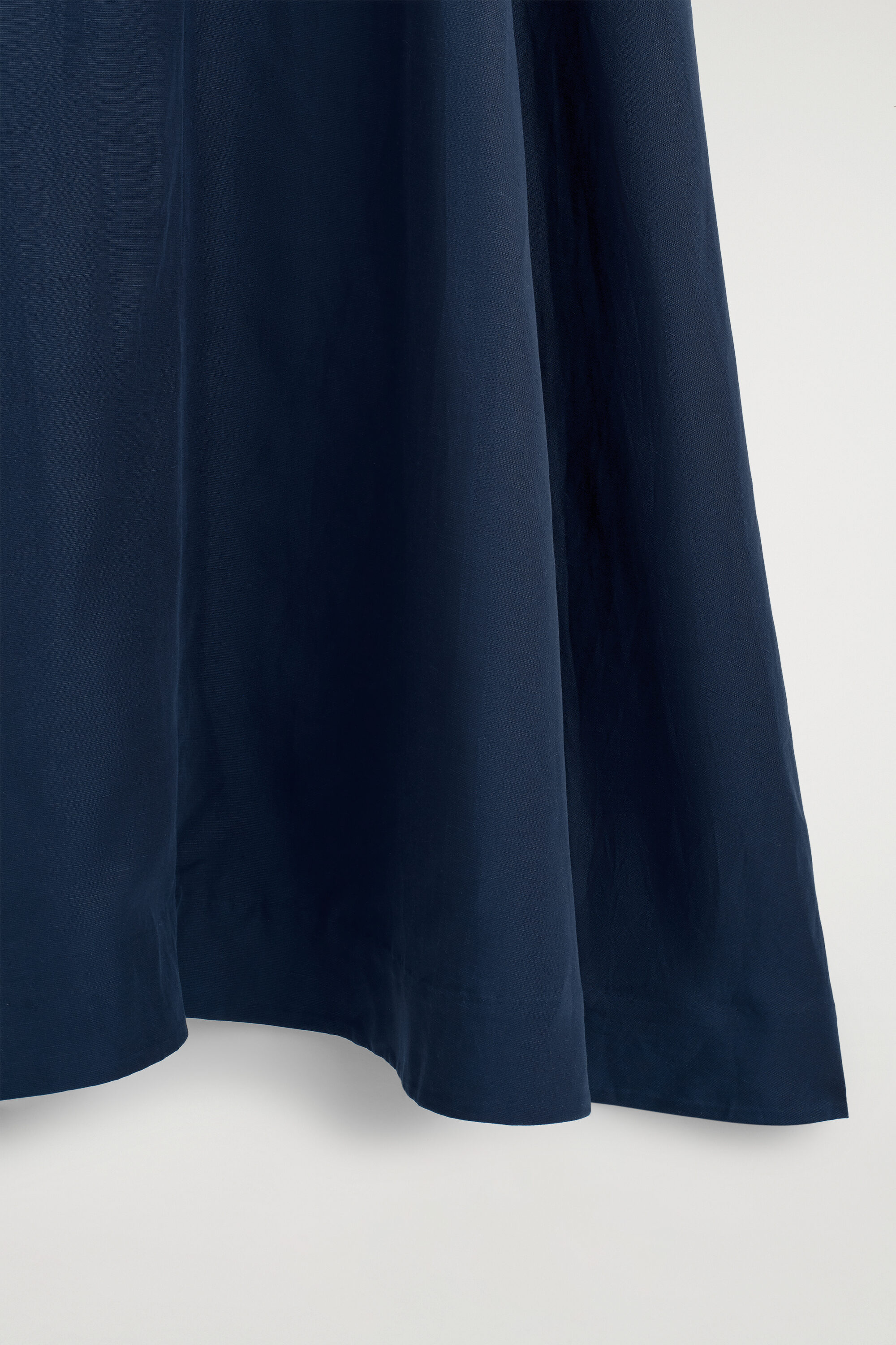 cos navy maxi dress A-LINE LINEN-BLEND MAXI DRESS - NAVY