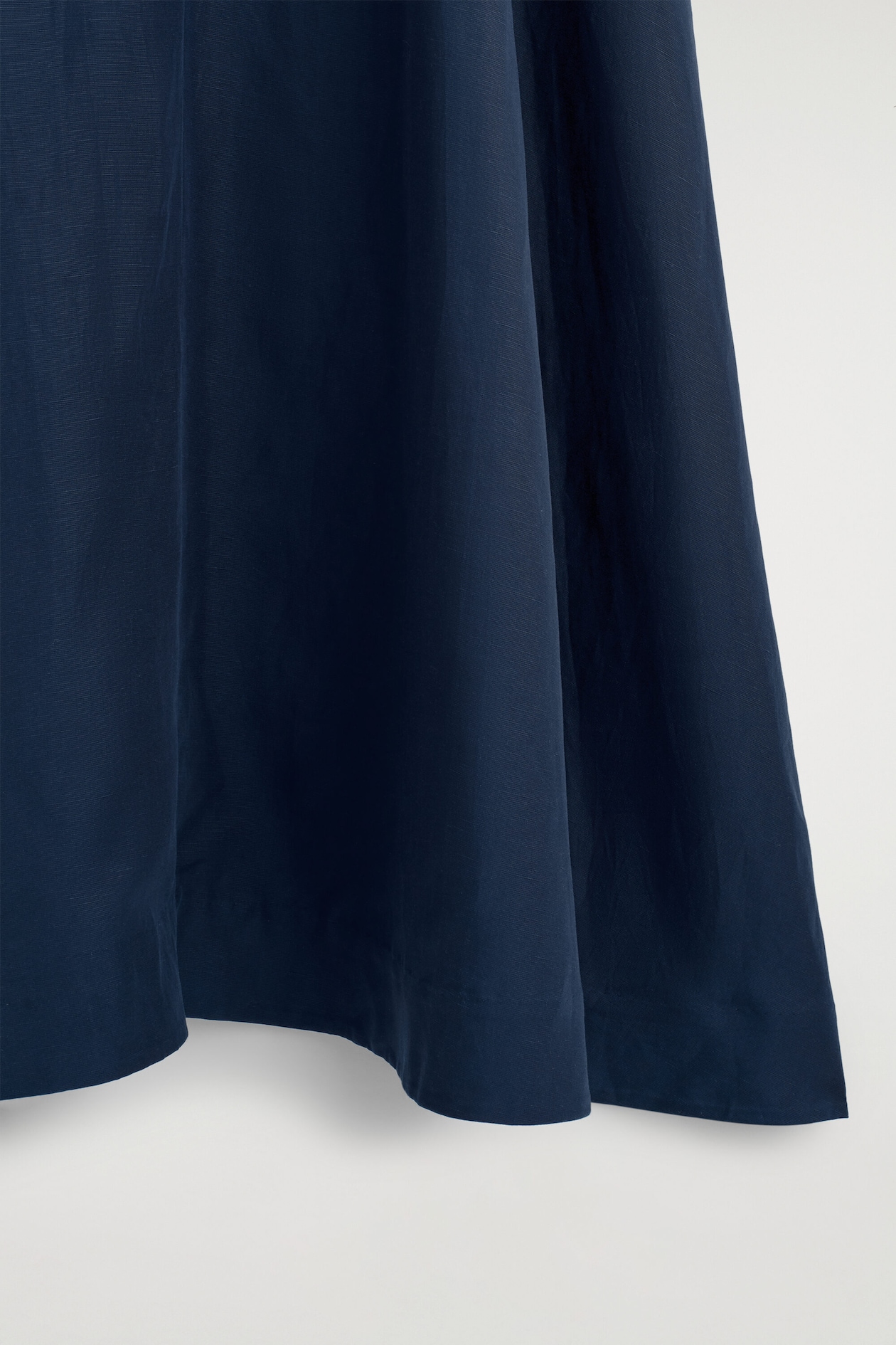 cos navy linen dress COS Bow-Detail Linen Midi Dress