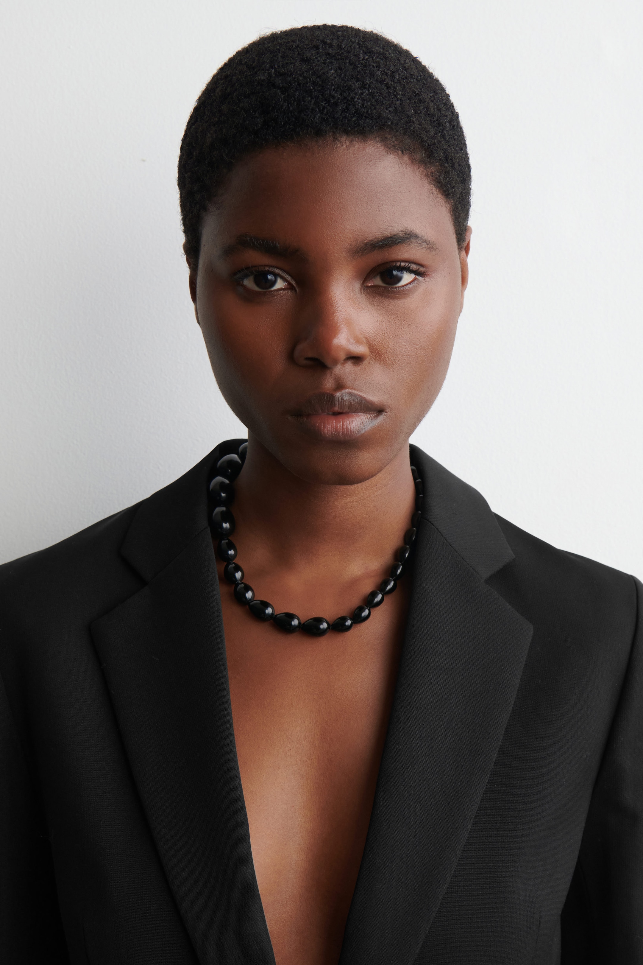 ONYX BEADED NECKLACE