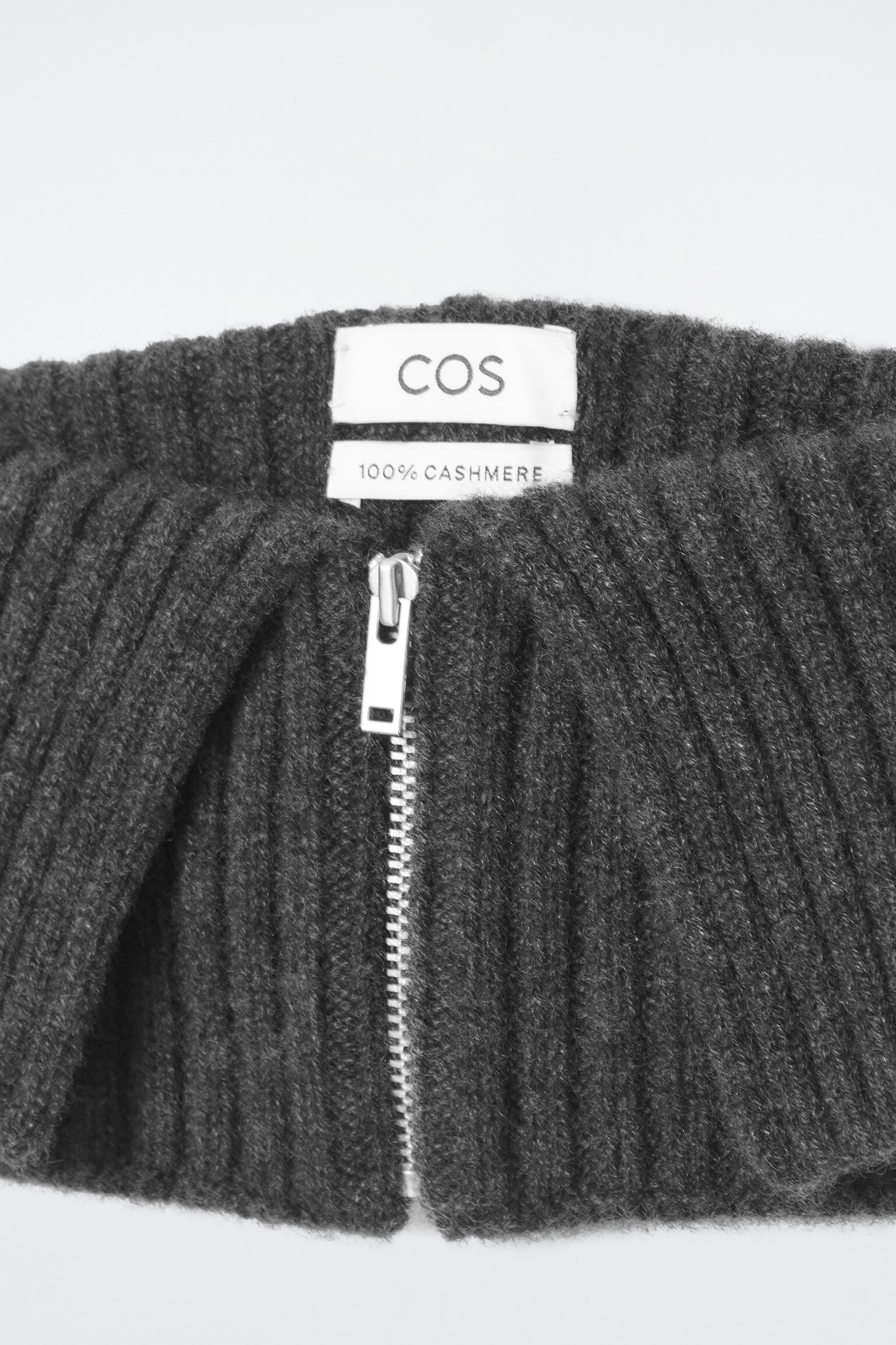 CASHMERE COLLAR - CHARCOAL/DARK BLUE - 3