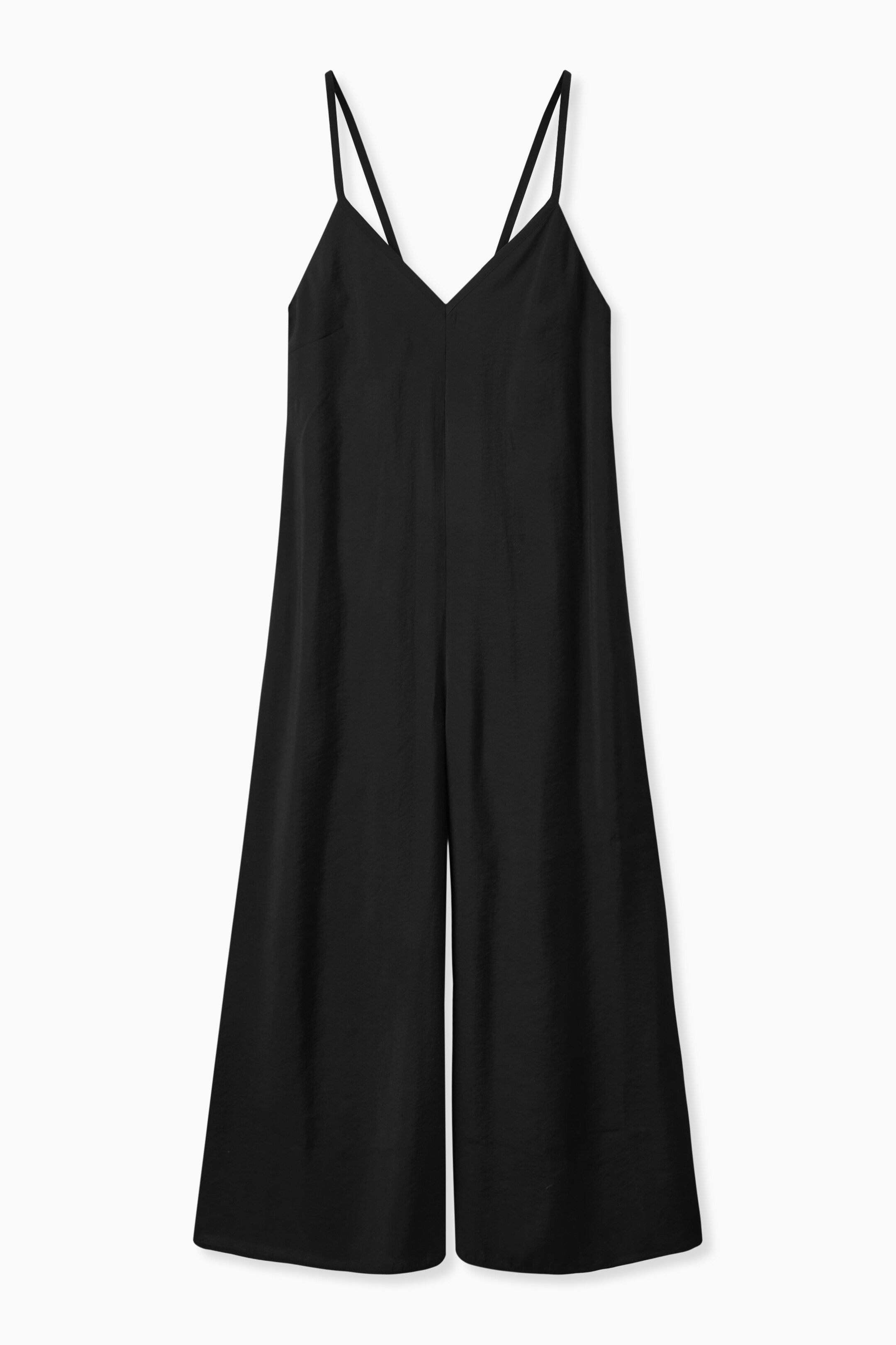 View larger image: V-NECK WIDE-LEG JUMPSUIT - BLACK - Ladies | H&M GB 1
